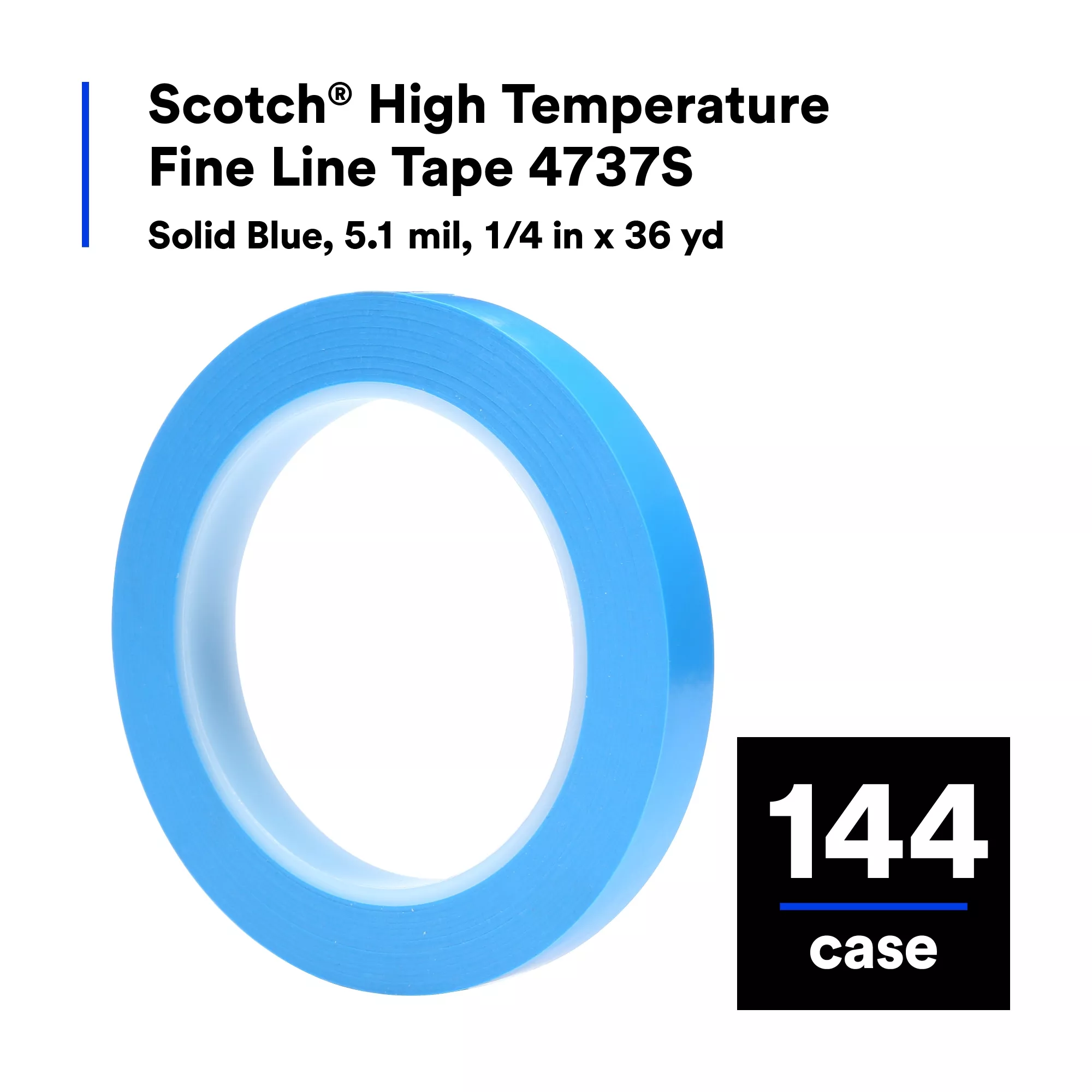 SKU 7010373602 | Scotch® High Temperature Fine Line Tape 4737S
