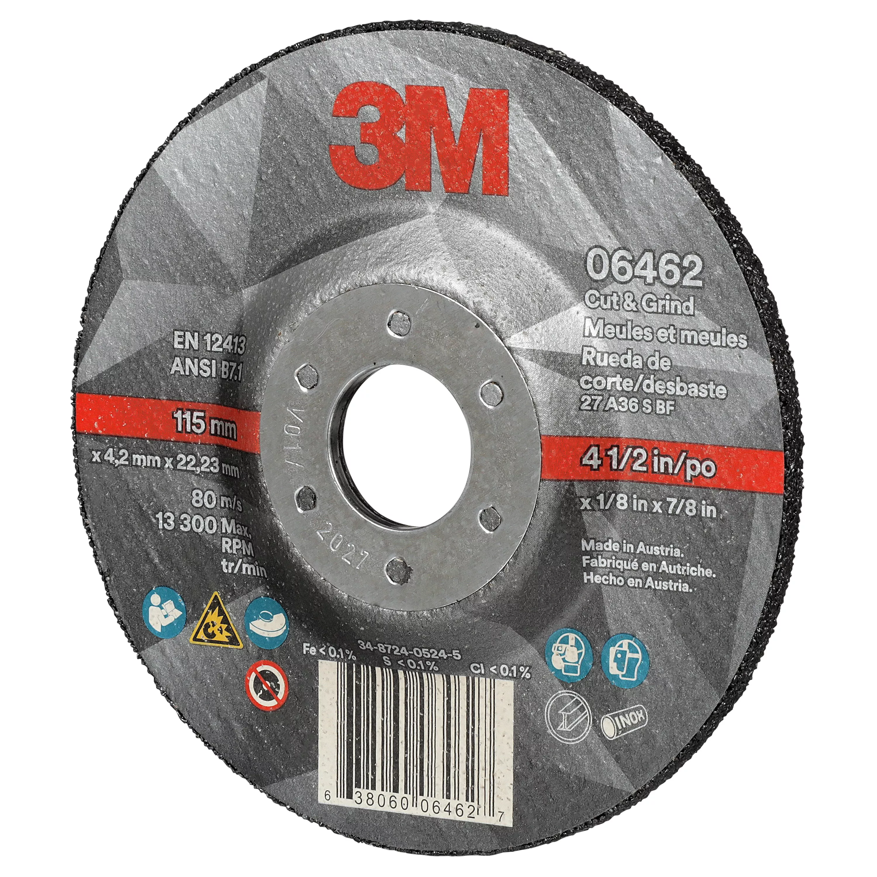 SKU 7100214084 | 3M™ Cut & Grind Wheel