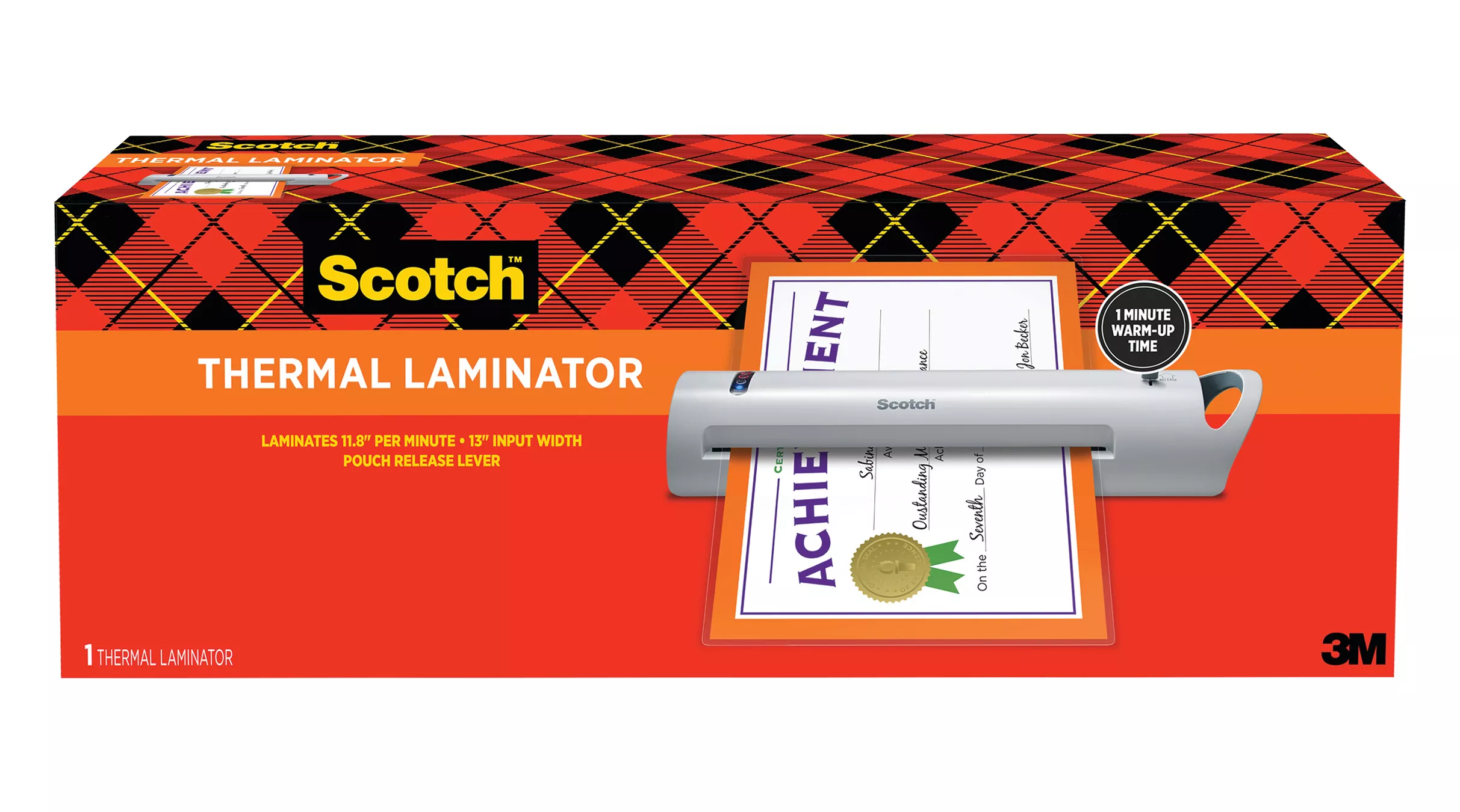 Scotch™ Thermal Laminator TL1302X, 1 machine