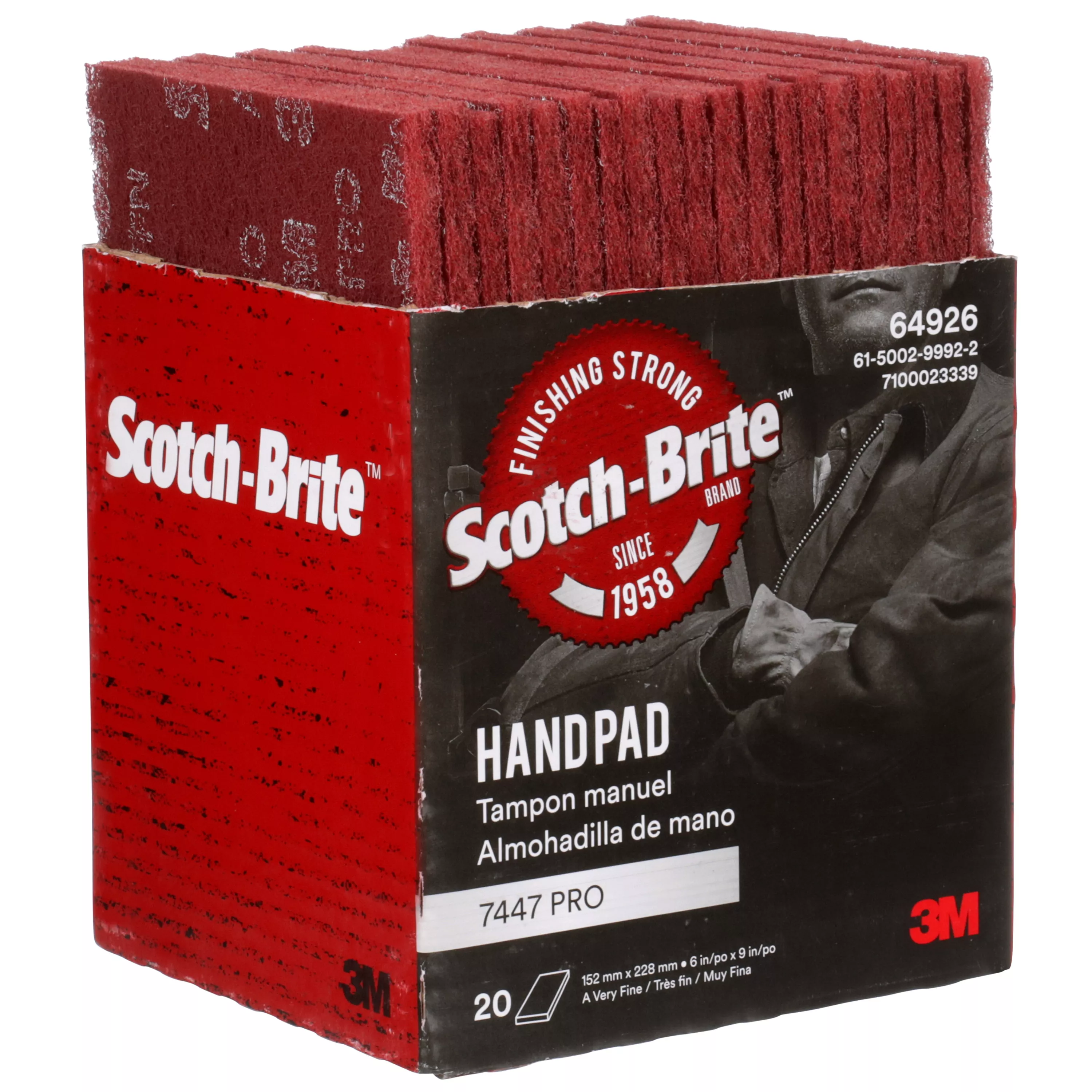 SKU 7100023339 | Scotch-Brite™ Hand Pad 7447 Pro