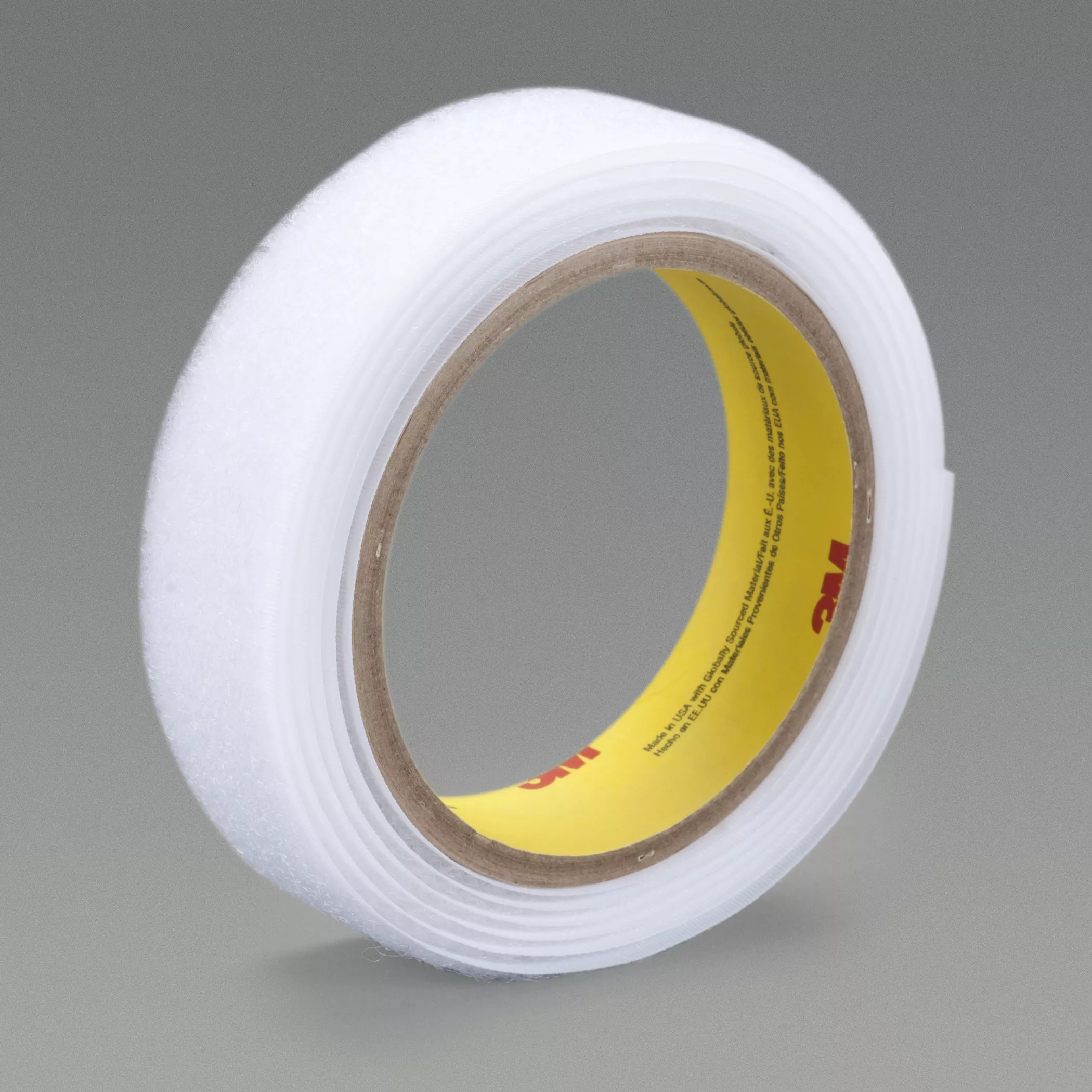 3M™ Loop Fastener SJ3527N, White, 1 in x 50 yd, 3 Roll/Case