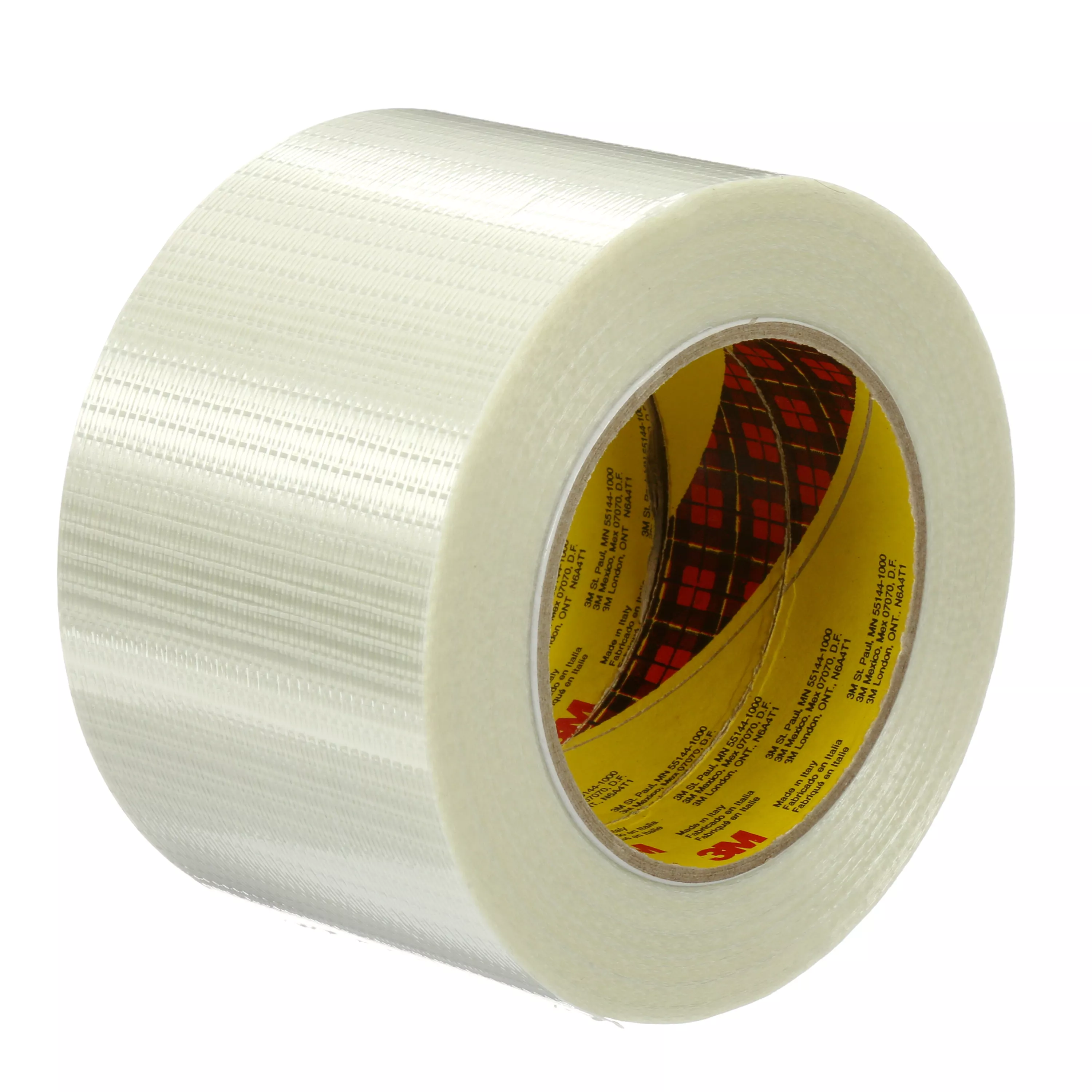 Scotch® Bi-Directional Filament Tape 8959, Clear, 75 mm x 50 m, 5.7 mil, 12 Roll/Case