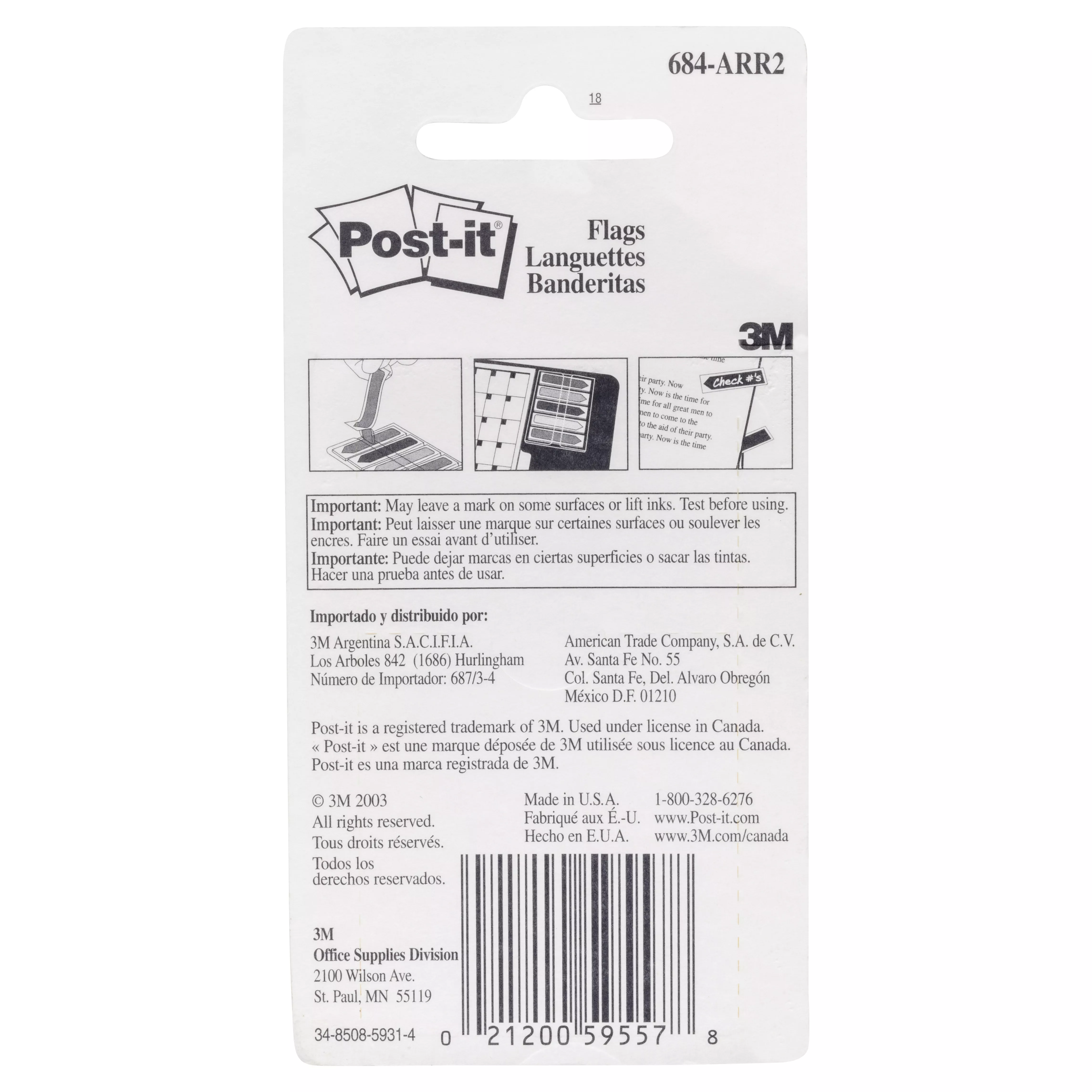 SKU 7000029921 | Post-it® Flags 684-ARR2