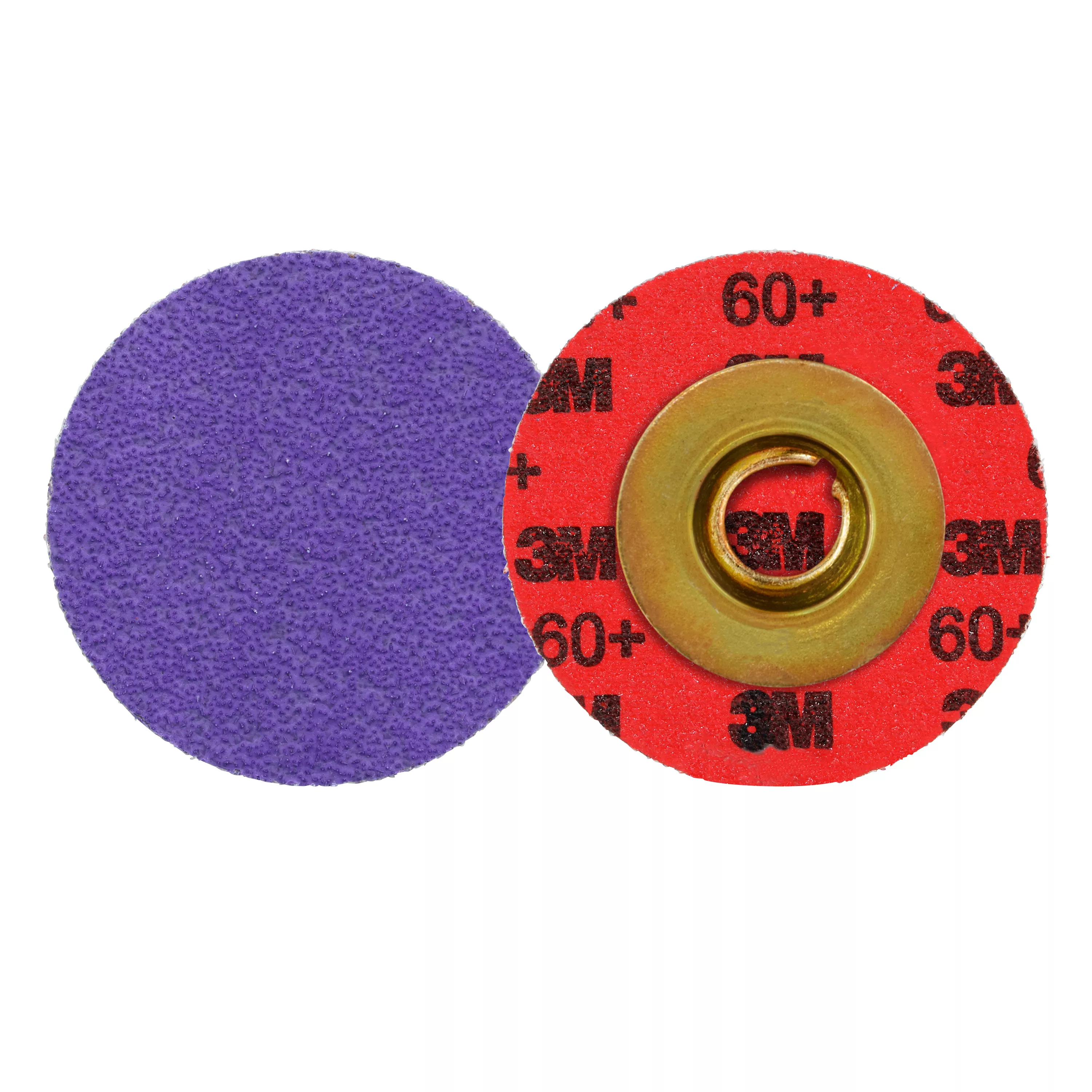 3M™ Cubitron™ 3 Roloc™ Durable Edge Disc 1184F, 60+ YF-weight, TSM, Purple, 2 in, Die RS200PM, 50/Carton, 200 ea/Case