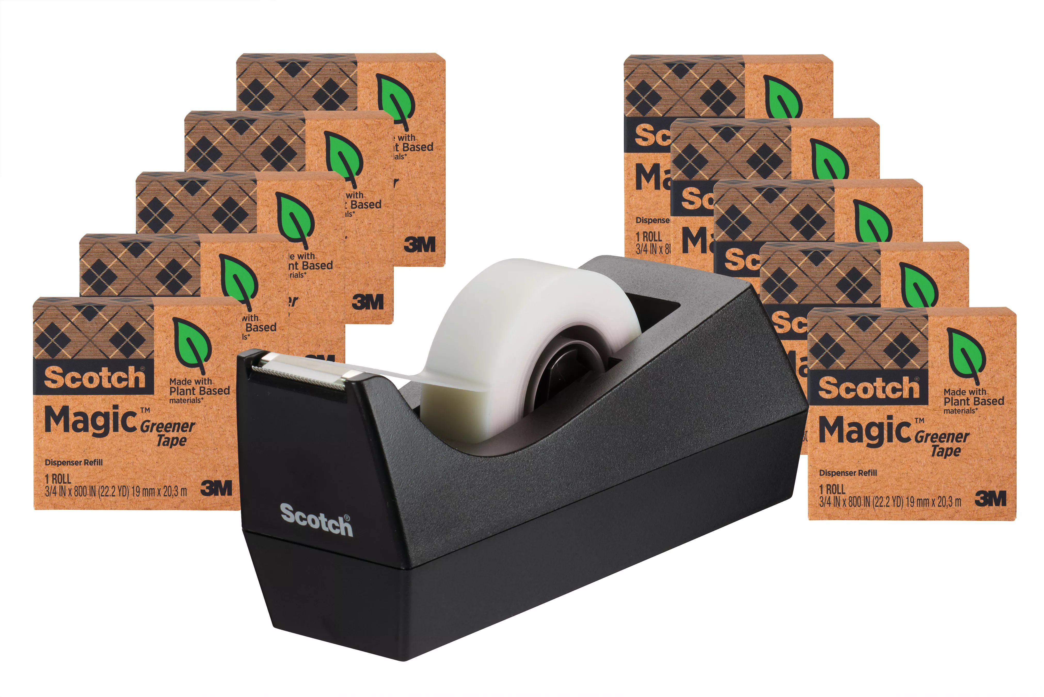 UPC 00076308729912 | Scotch® Magic™ Greener Tape with Dispenser 812-10P-C38
