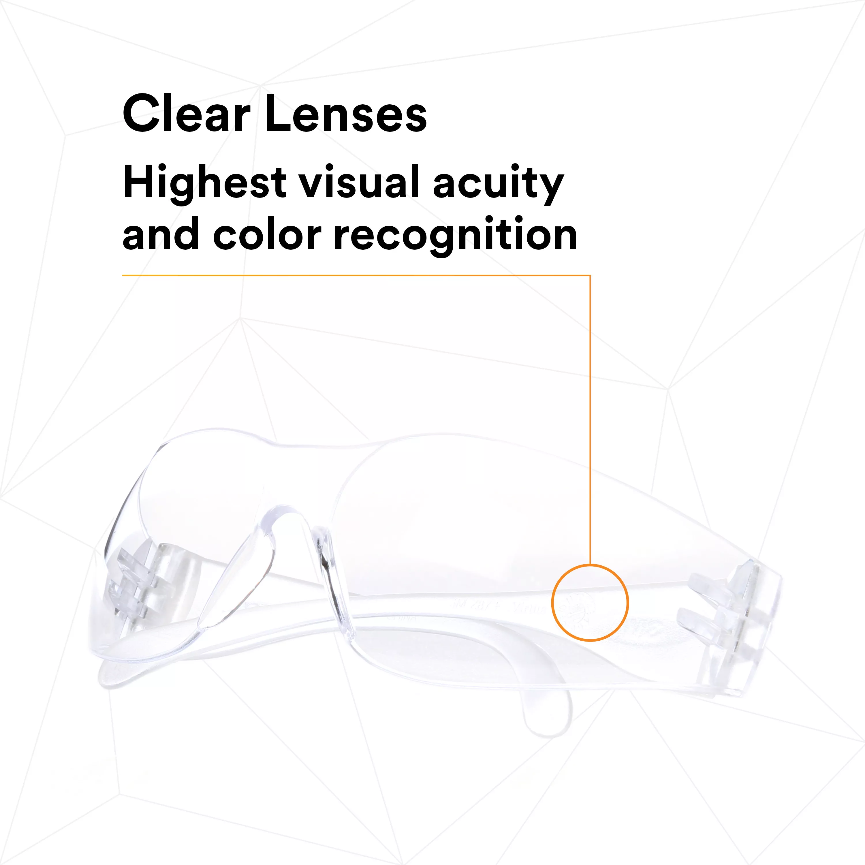 SKU 7100114652 | 3M™ Virtua™ Protective Eyewear 11228-00000-100 Clear Uncoated Lens