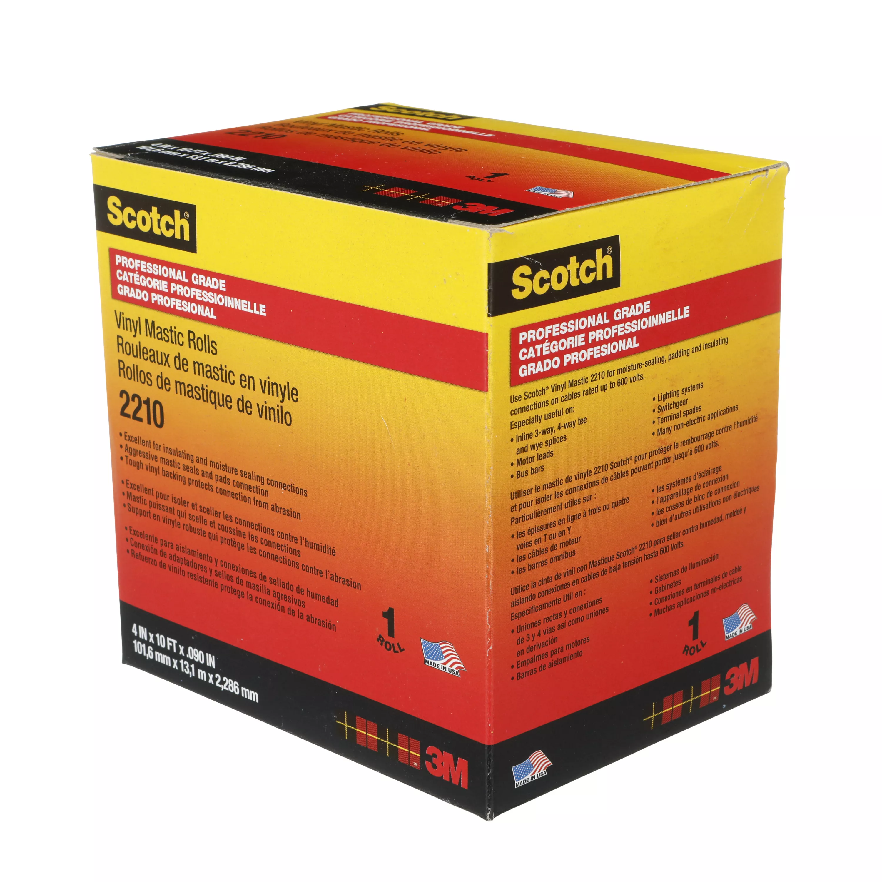 SKU 7000026559 | Scotch® Vinyl Mastic Roll 2210