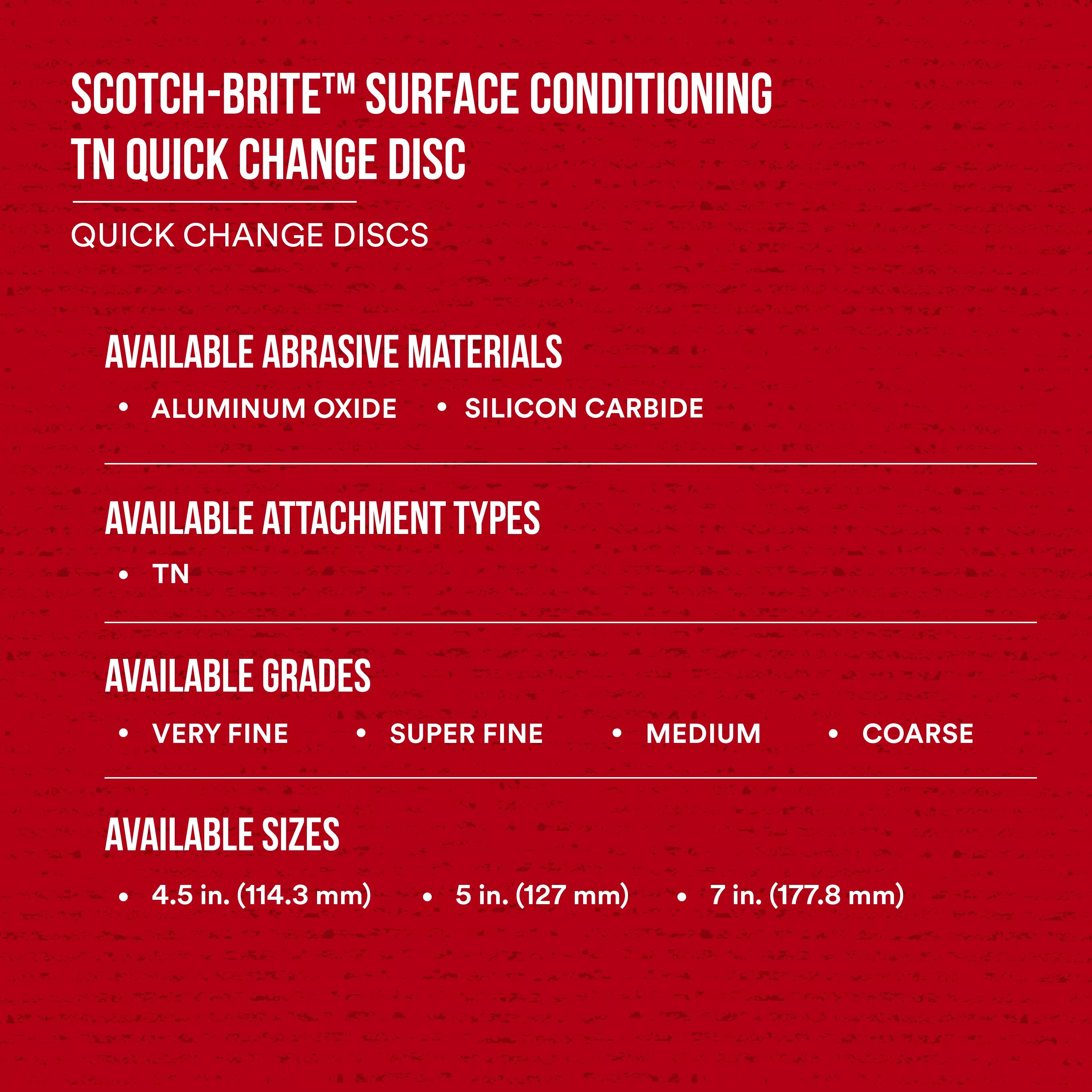 SKU 7000120957 | Scotch-Brite™ Surface Conditioning TN Quick Change Disc