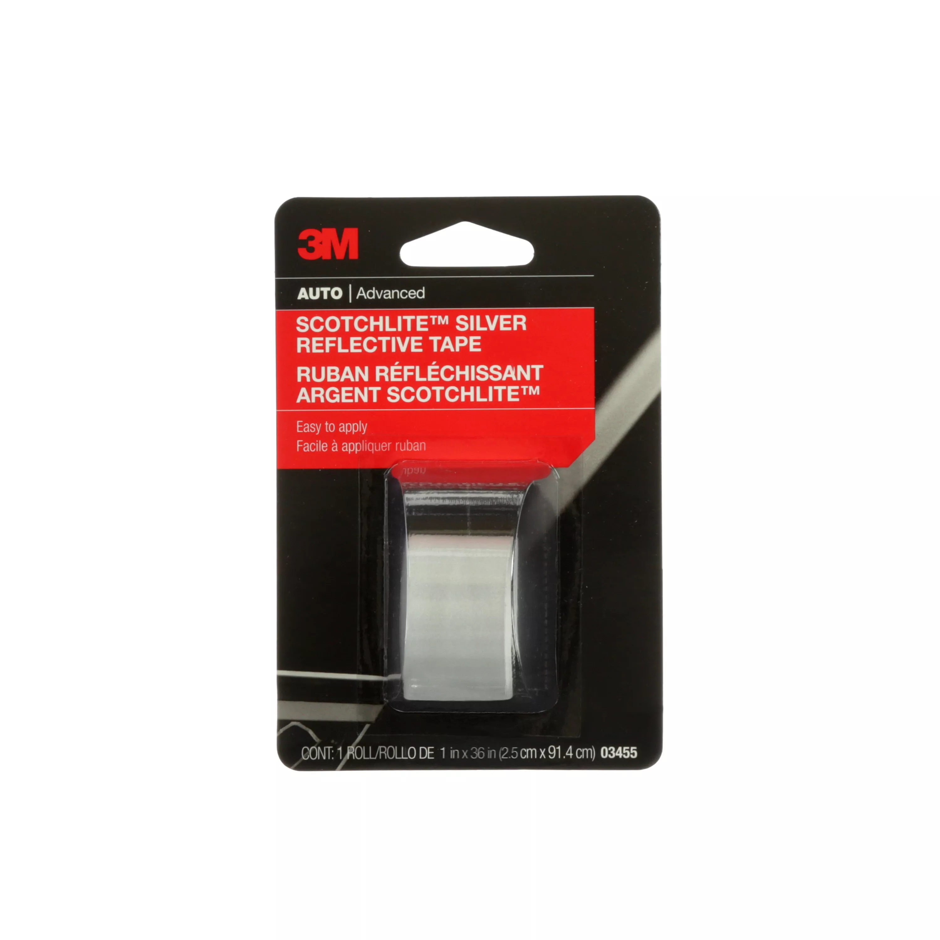 3M™ Scotchlite™ Reflective Tape, 03455, 1 in x 36 in, 24 per case