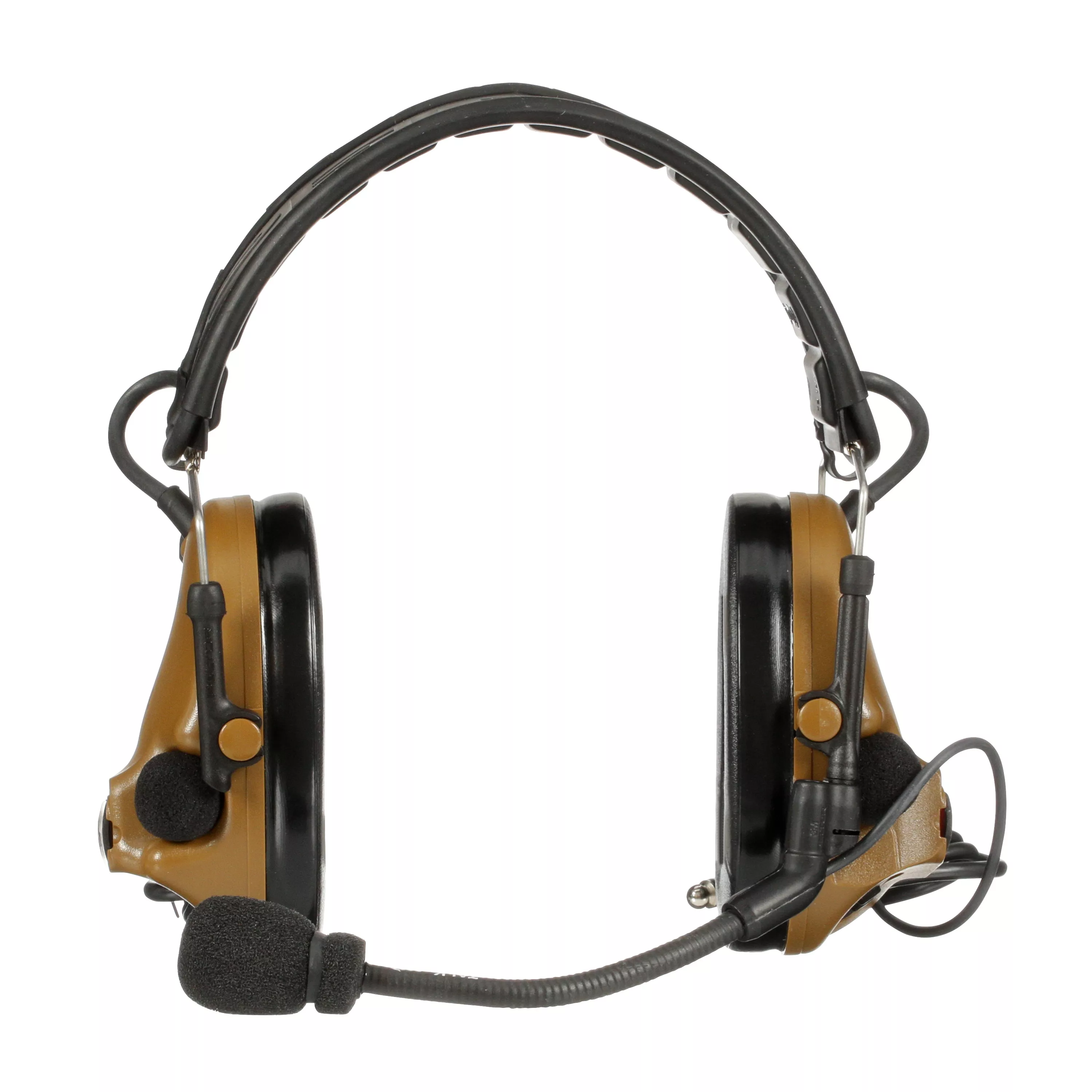 3M™ PELTOR™ ComTac™ V Headset MT20H682FB-19 CY, Foldable, Dual Lead, Standard Dynamic Mic, NATO Wiring, Coyote, 10 ea/Case