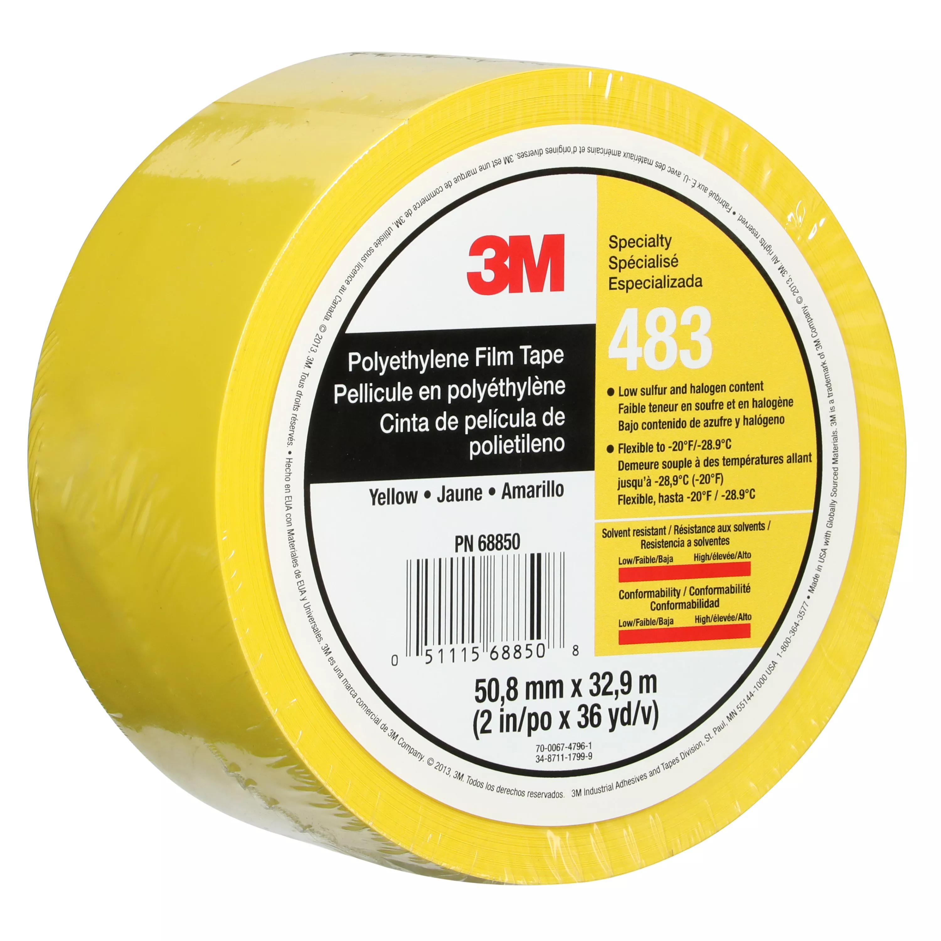 SKU 7010312449 | 3M™ Polyethylene Tape 483