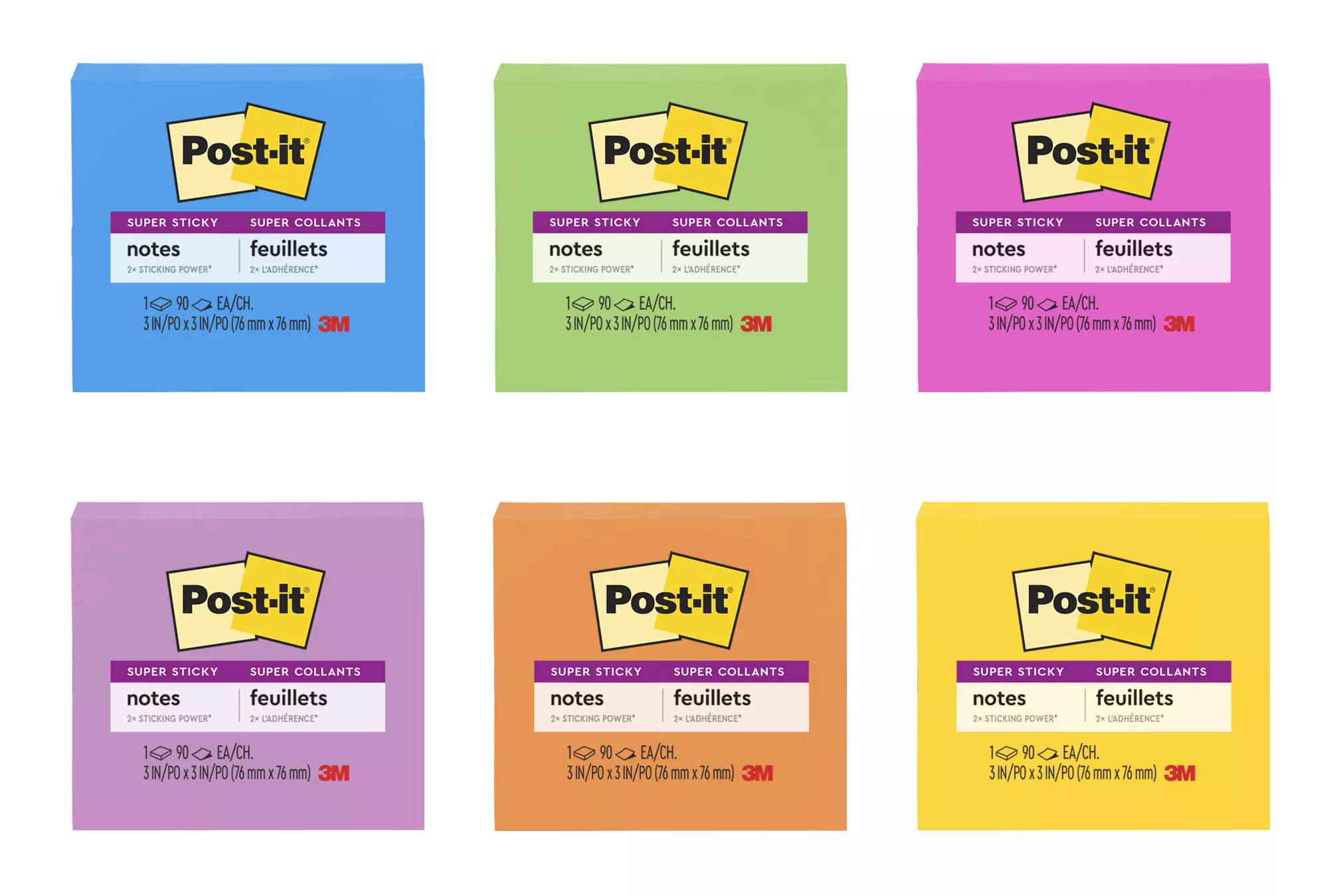 Post-it® Super Sticky Notes 654-SSMPDQ