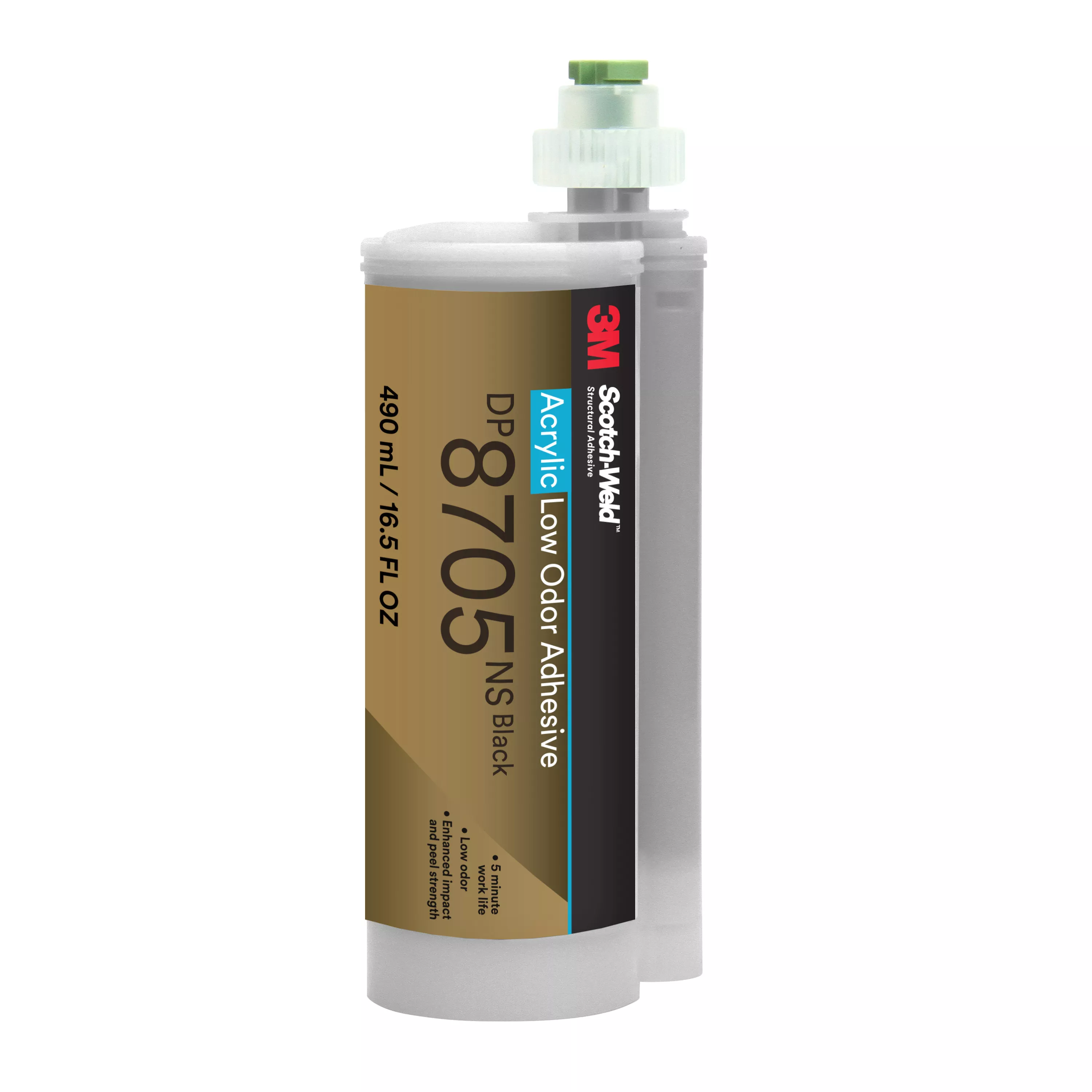 SKU 7100245039 | 3M™ Scotch-Weld™ Low Odor Acrylic Adhesive DP8705NS