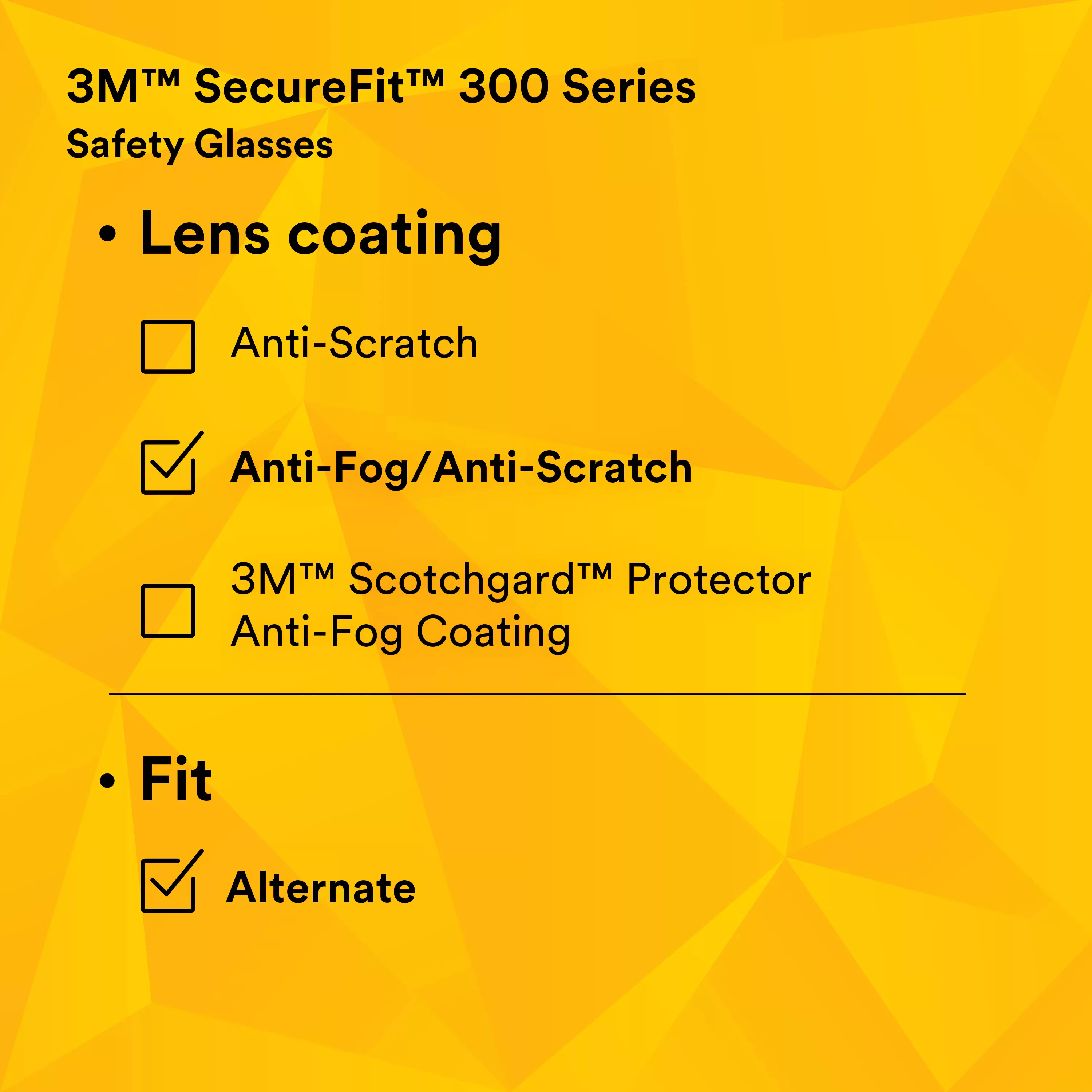 SKU 7010342616 | 3M™ SecureFit™ Safety Glasses SF302AF