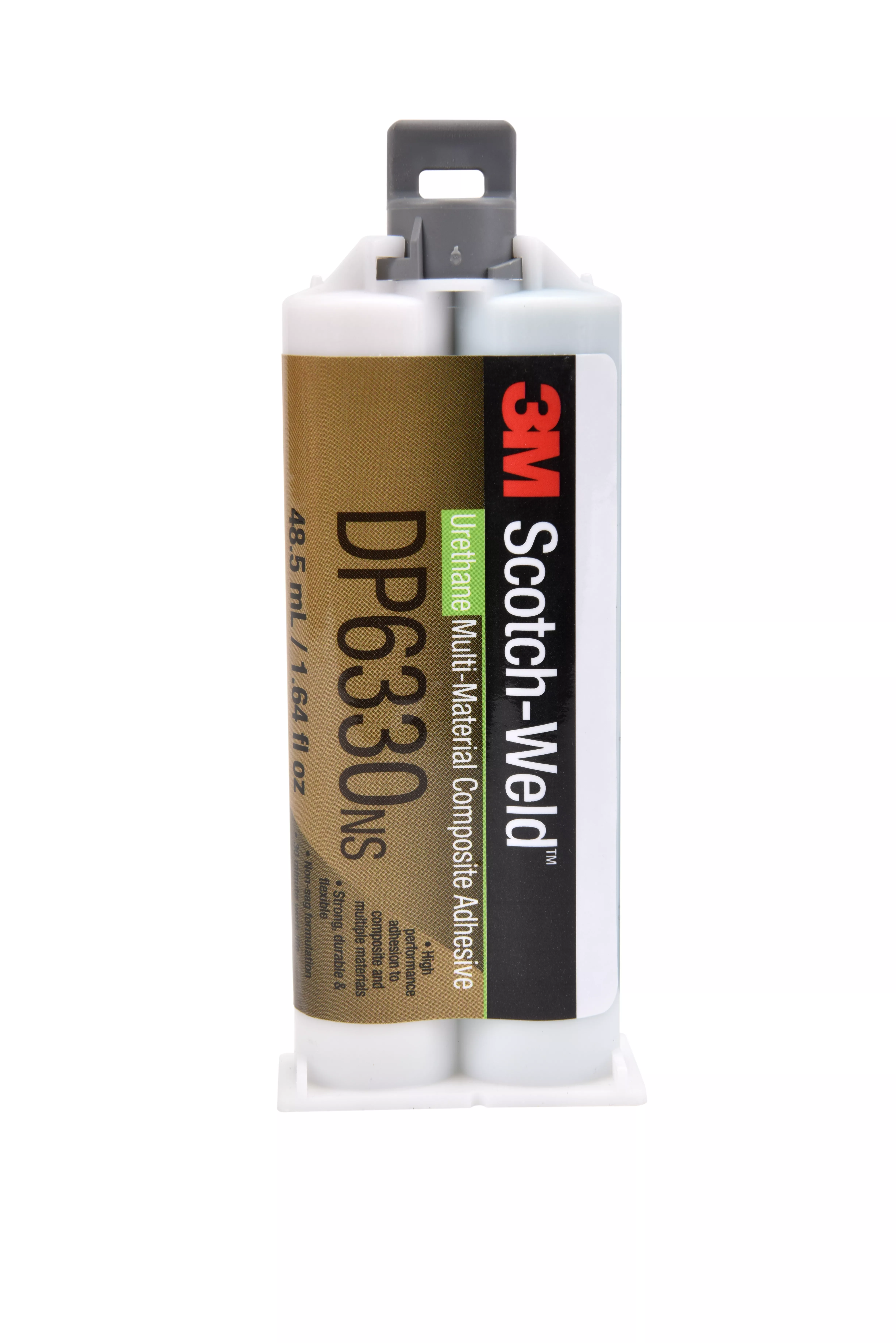 3M™ Scotch-Weld™ Multi-Material Composite Urethane Adhesive DP6330NS,
Green, 48.5 mL Duo-Pak, 12/Case