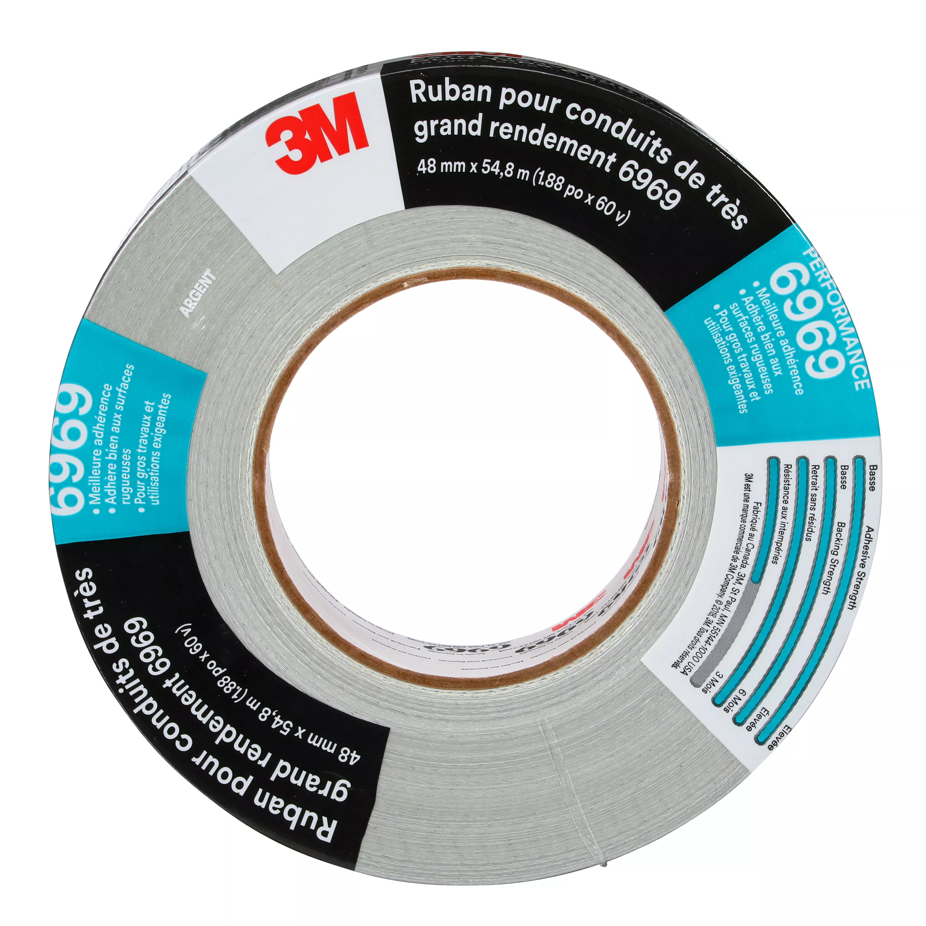 Product Number 6969 | 3M™ Extra Heavy Duty Duct Tape 6969