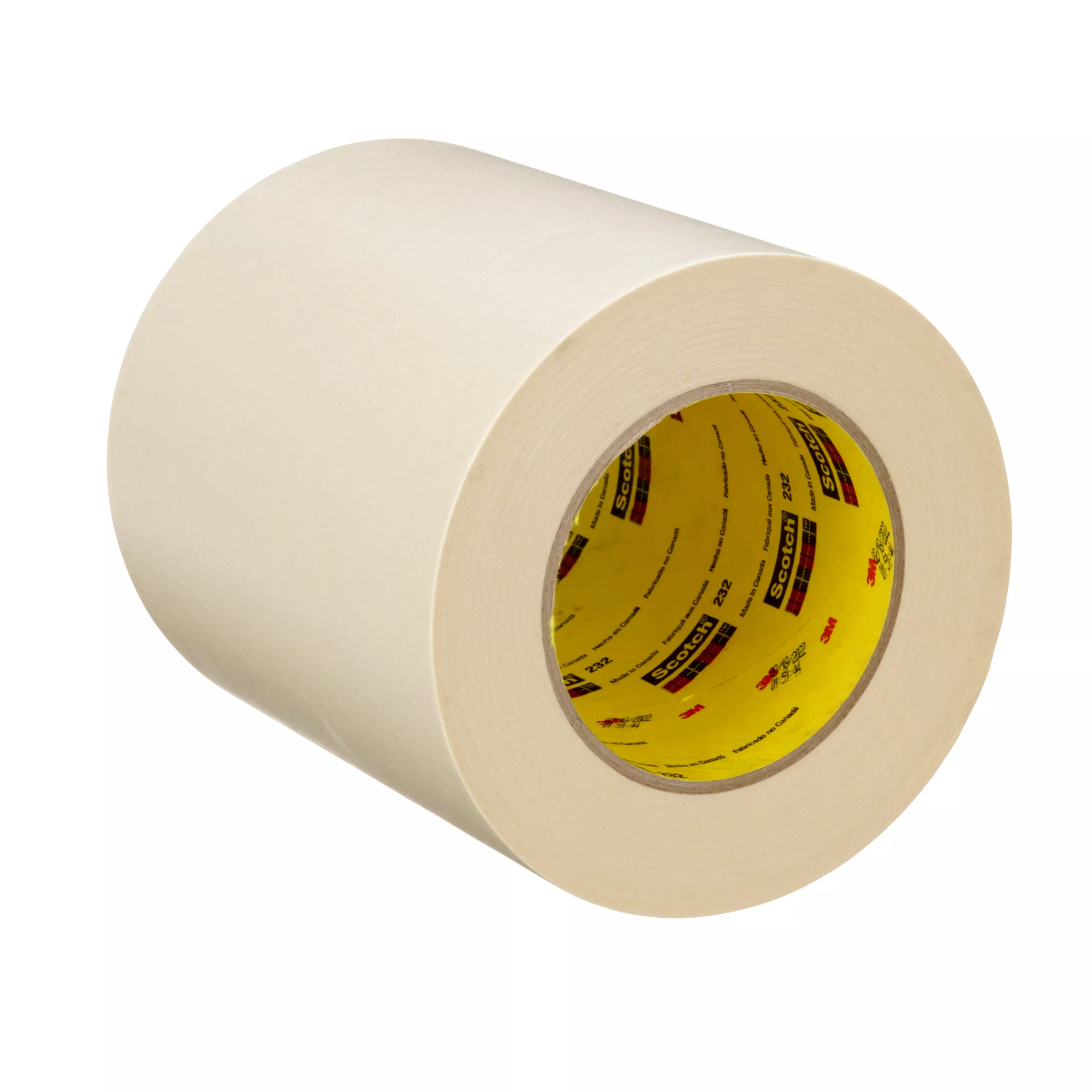 3M™ High Performance Masking Tape 232, Tan, 144 mm x 55 m, 6.3 mil, 8
Roll/Case