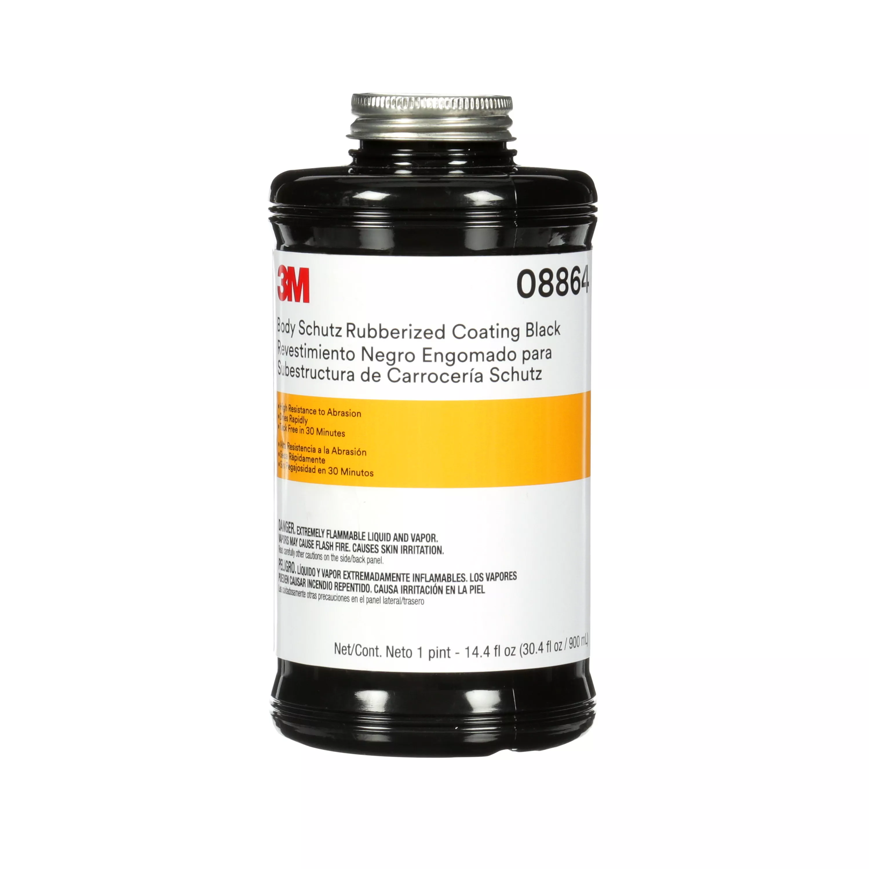 3M™ Body Schutz™ Rubberized Coating Black, 08864, 1 quart, 6 per case