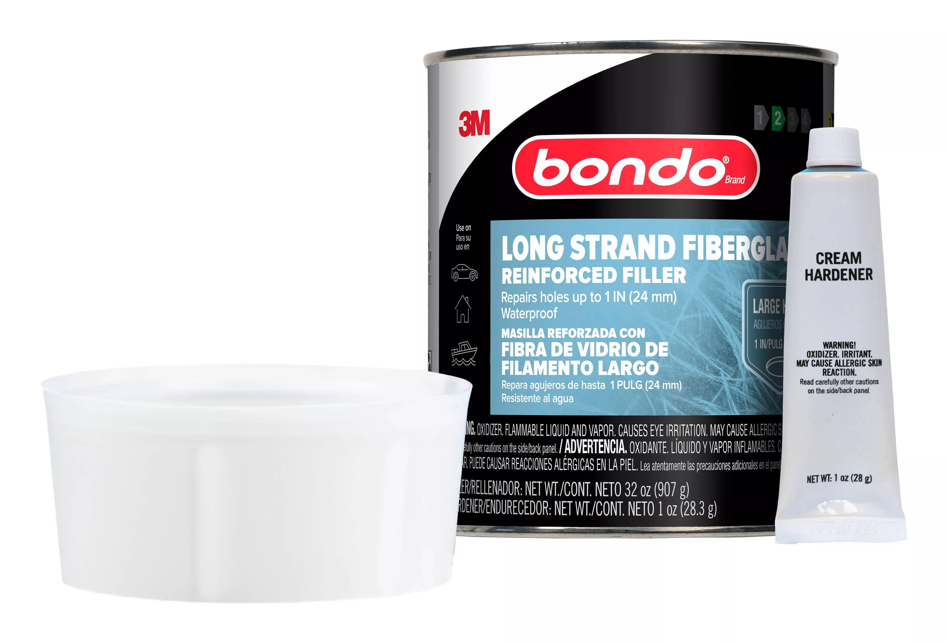 Product Number LS-QT-ES | Bondo® Long Strand Fiberglass Reinforced Filler LS-QT-ES