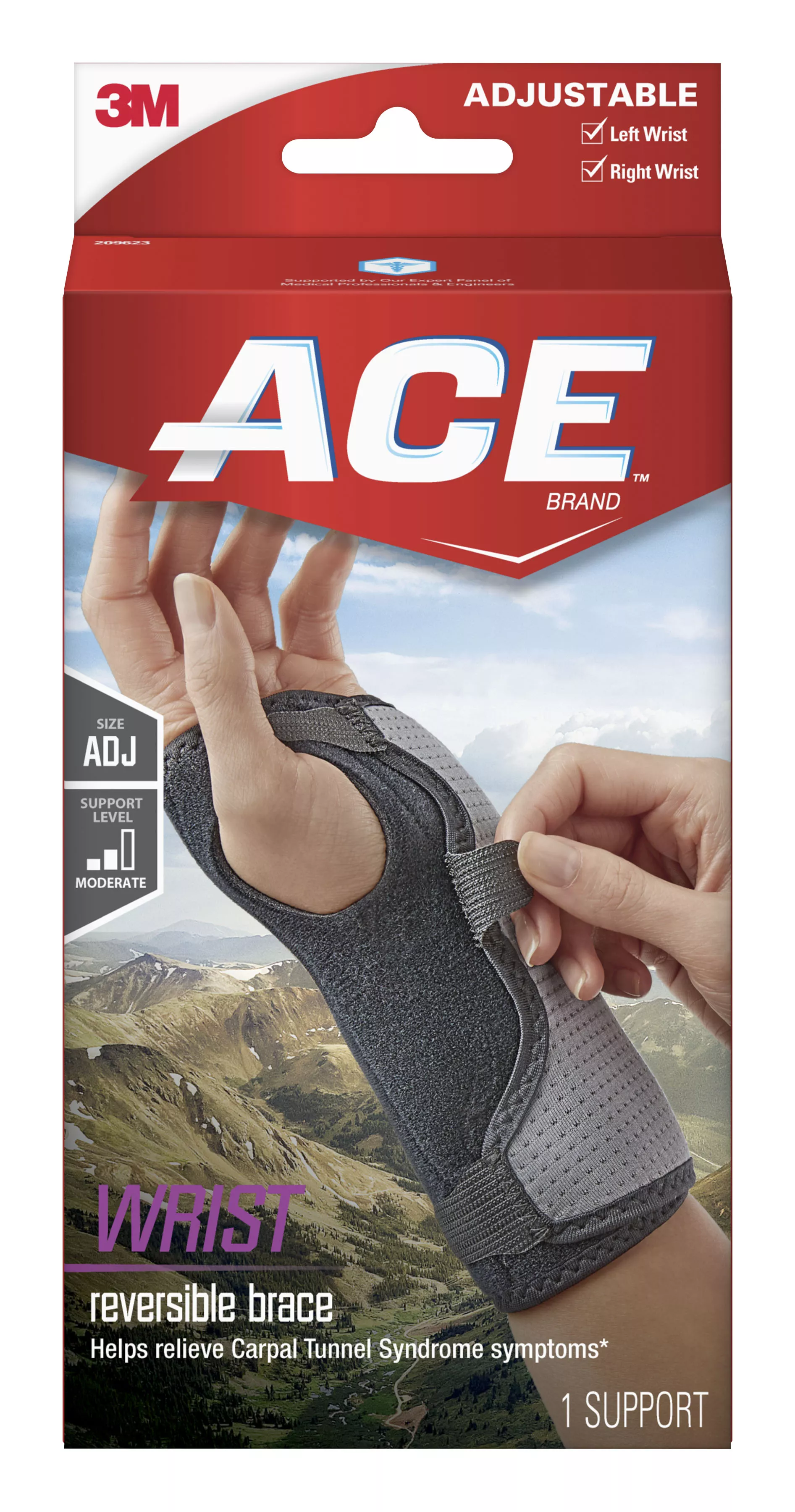 Product Number 209623 | ACE™ Splint Wrist Brace Reversible 209623