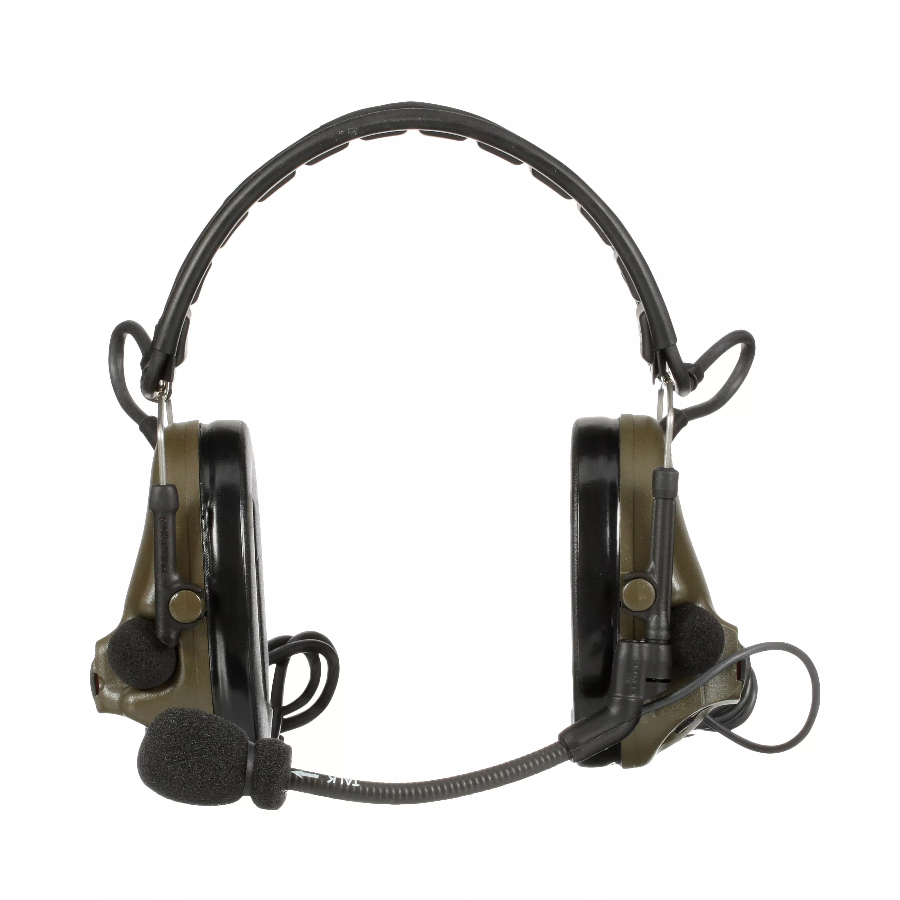 3M™ PELTOR™ ComTac™ V Headset MT20H682FB-19 GN, Foldable, Dual Lead, Standard Dynamic Mic, NATO Wiring, Green, 10 ea/Case