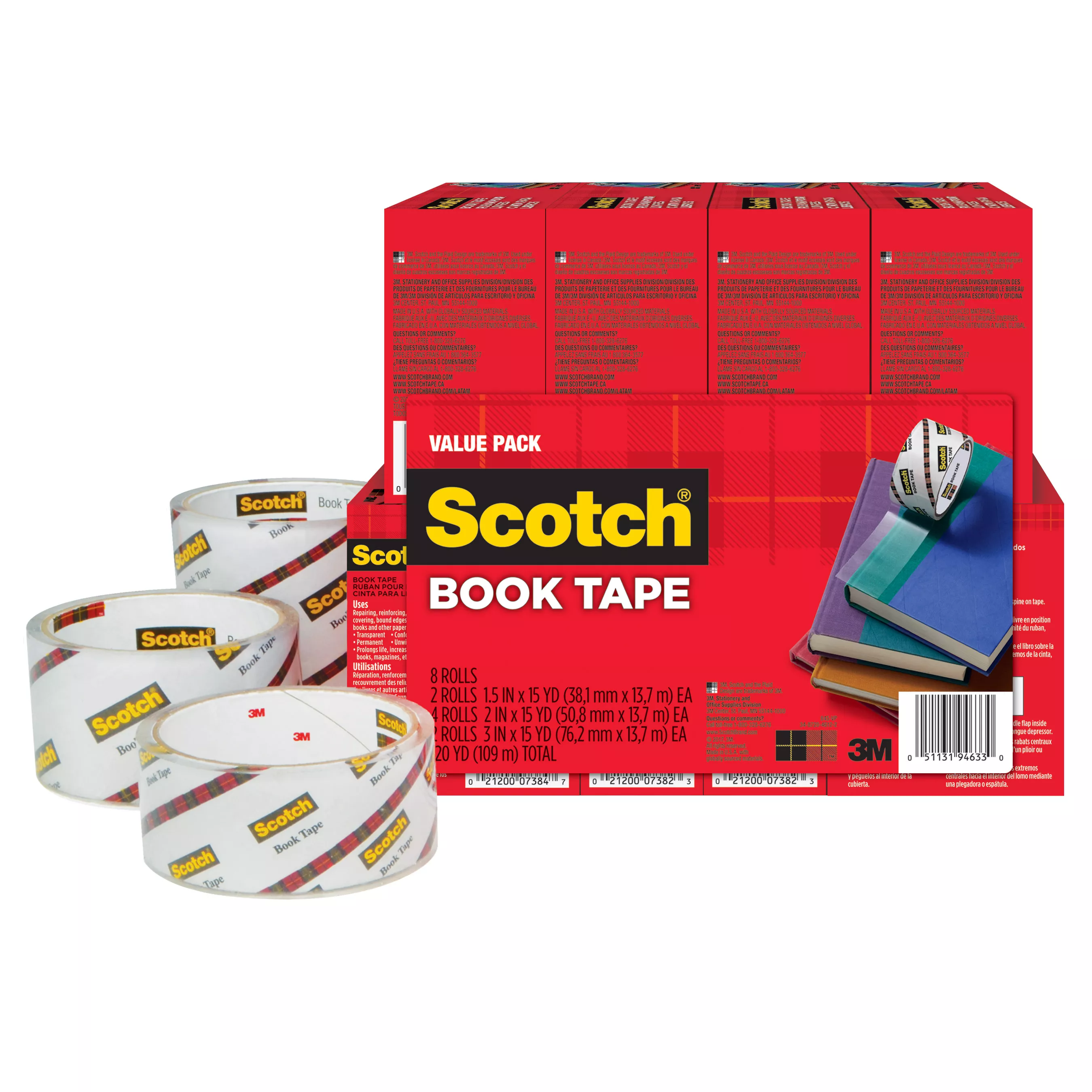 SKU 7100141492 | Scotch® Book Tape Value Pack