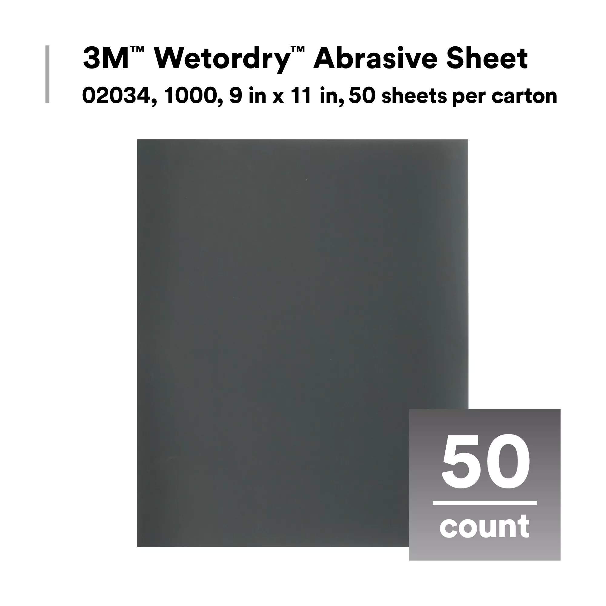 SKU 7100003726 | 3M™ Wetordry™ Abrasive Sheet