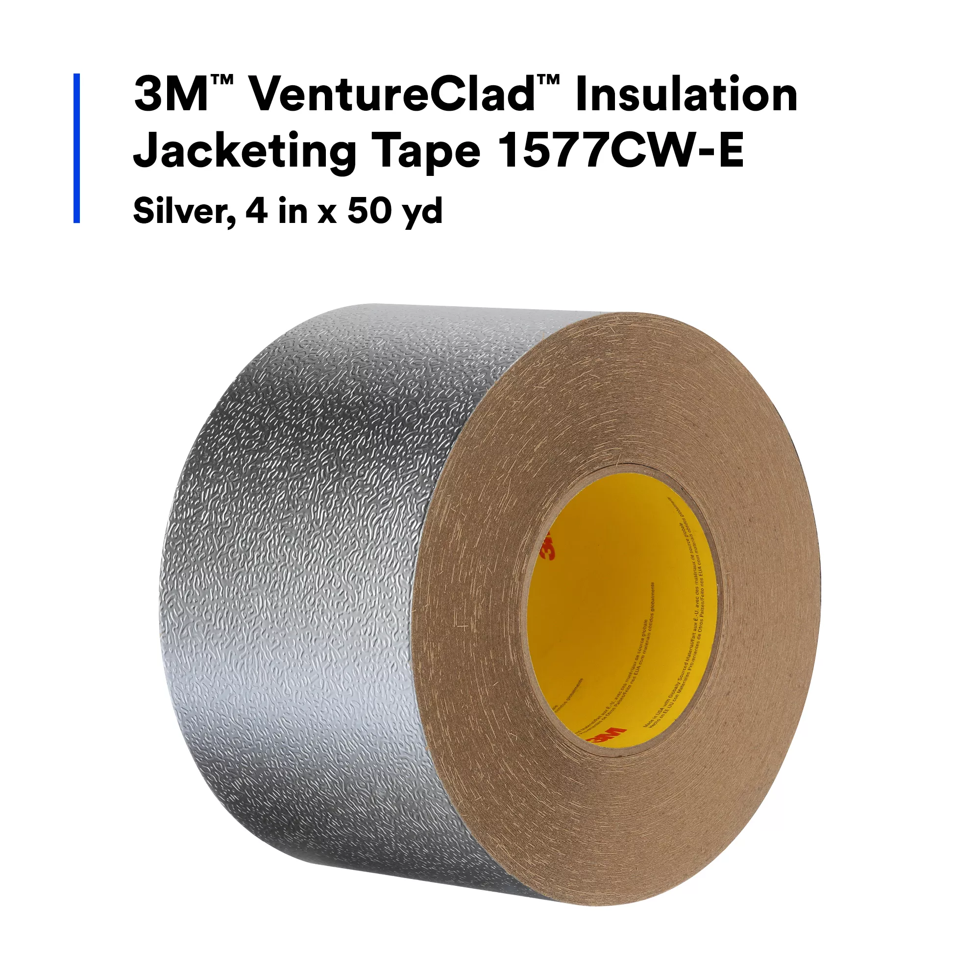 SKU 7100088491 | 3M™ VentureClad™ Insulation Jacketing Tape 1577CW-E