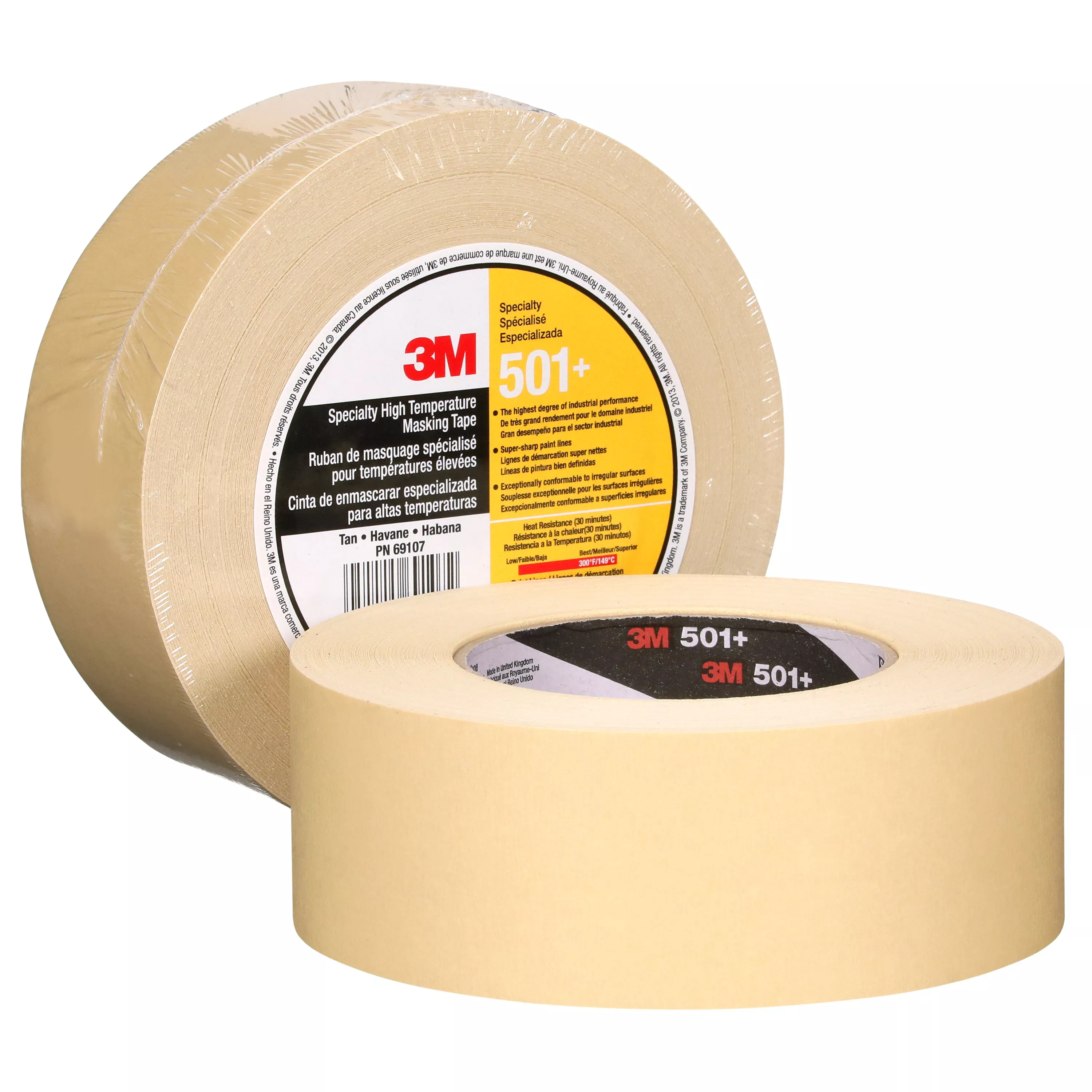 SKU 7010335156 | 3M™ Specialty High Temperature Masking Tape 501+