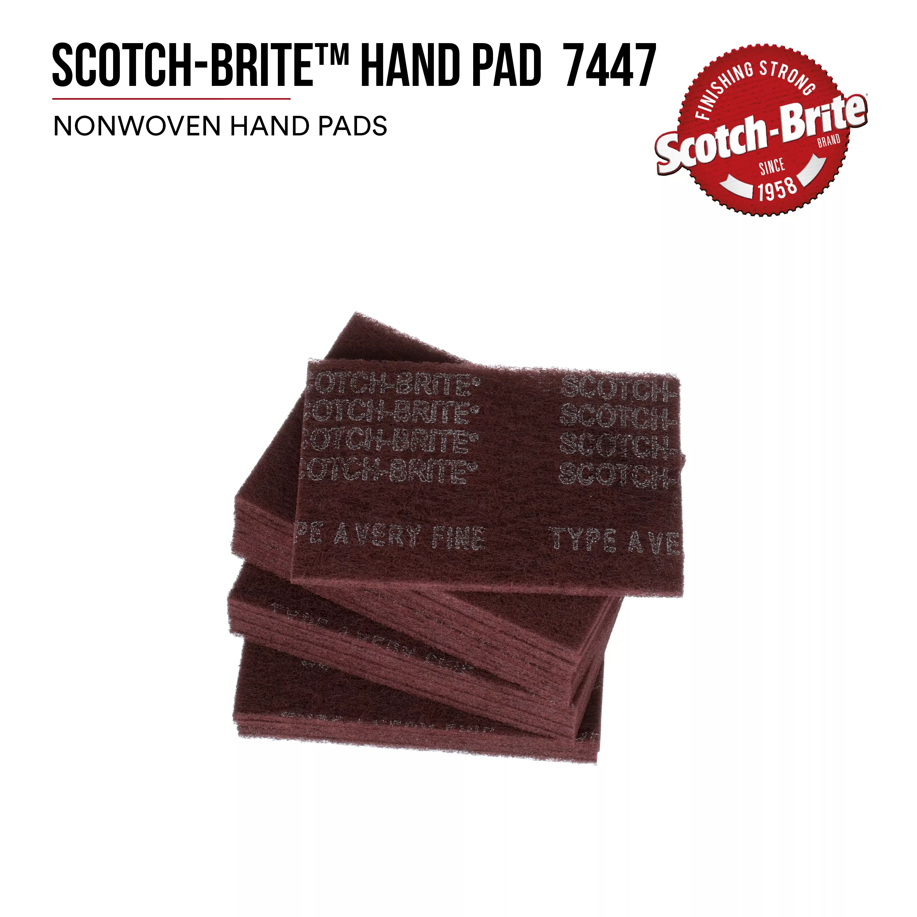 SKU 7000045971 | Scotch-Brite™ Hand Pad 7447