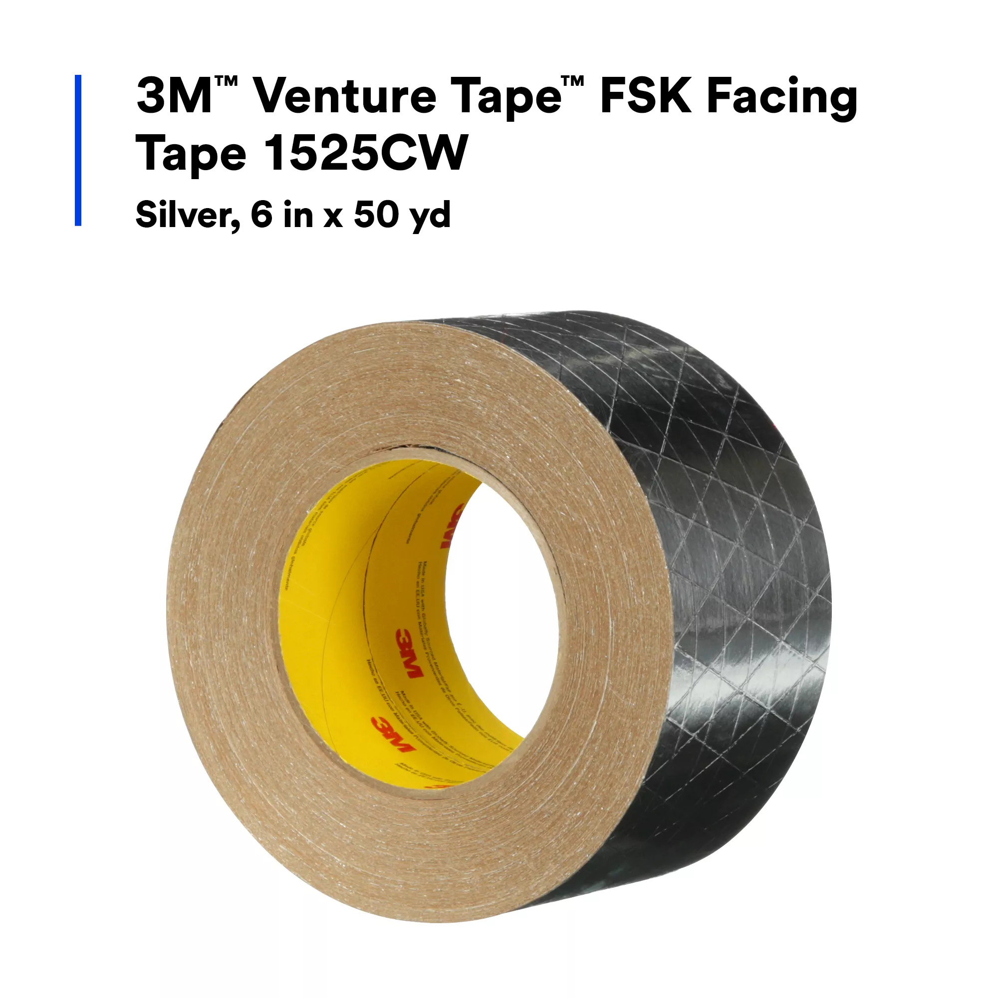 UPC 00051128955871 | 3M™ Venture Tape™ FSK Facing Tape 1525CW