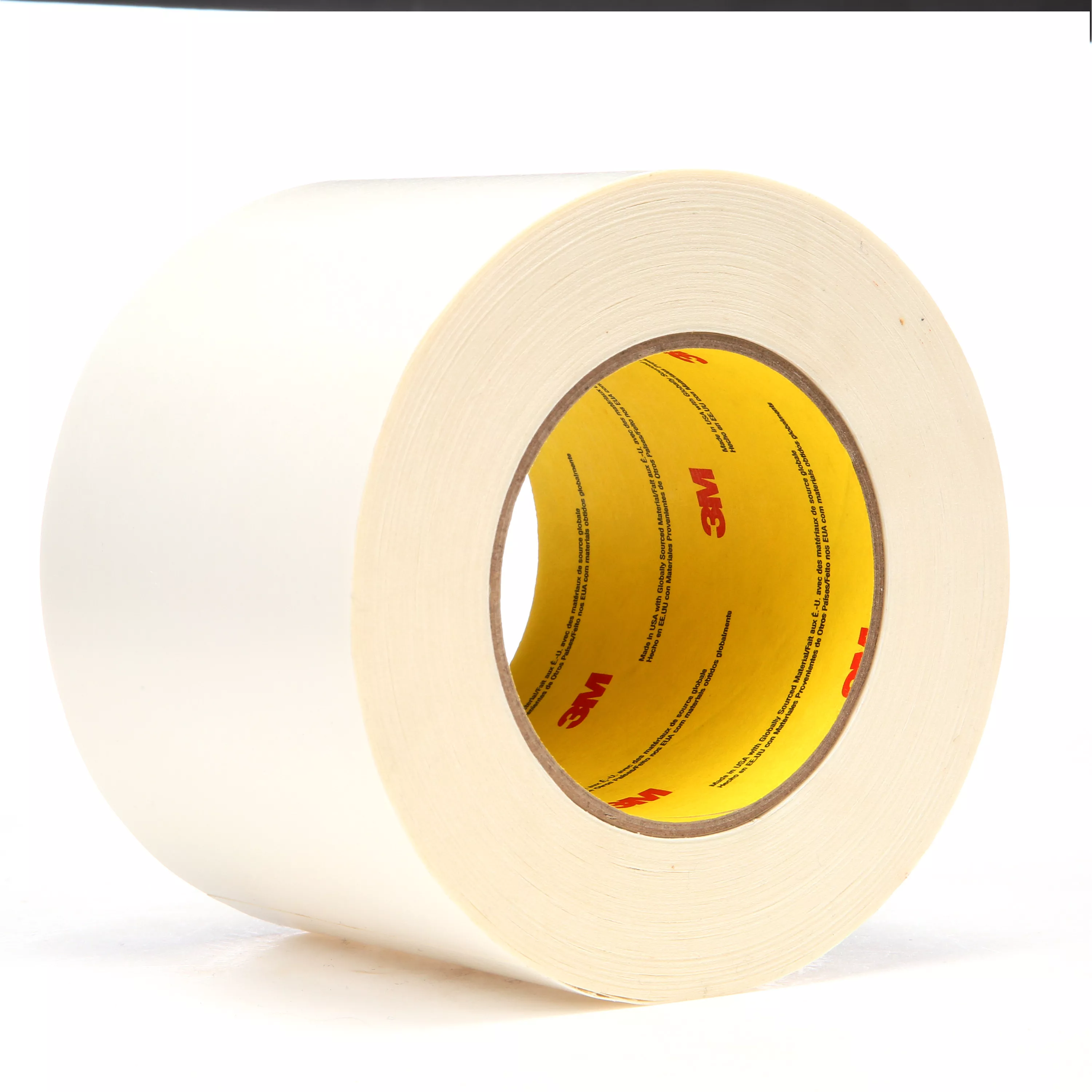 3M™ Repulpable Double Coated Splicing Tape 9038W, White, 72 mm x 33 m,
3
mil, 12 Roll/Case