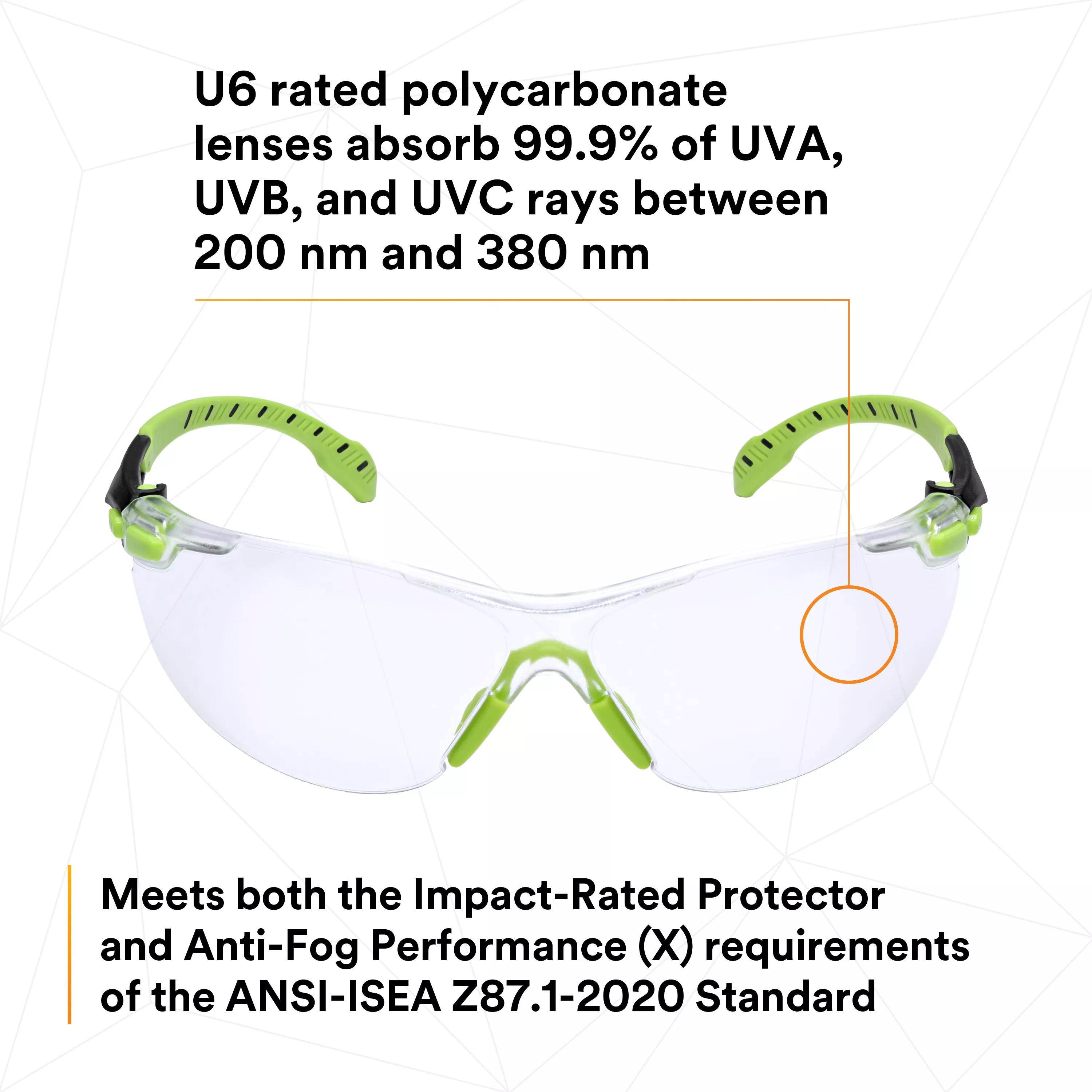 SKU 7100079049 | 3M™ Solus™ 1000-Series Safety Glasses S1201SGAF