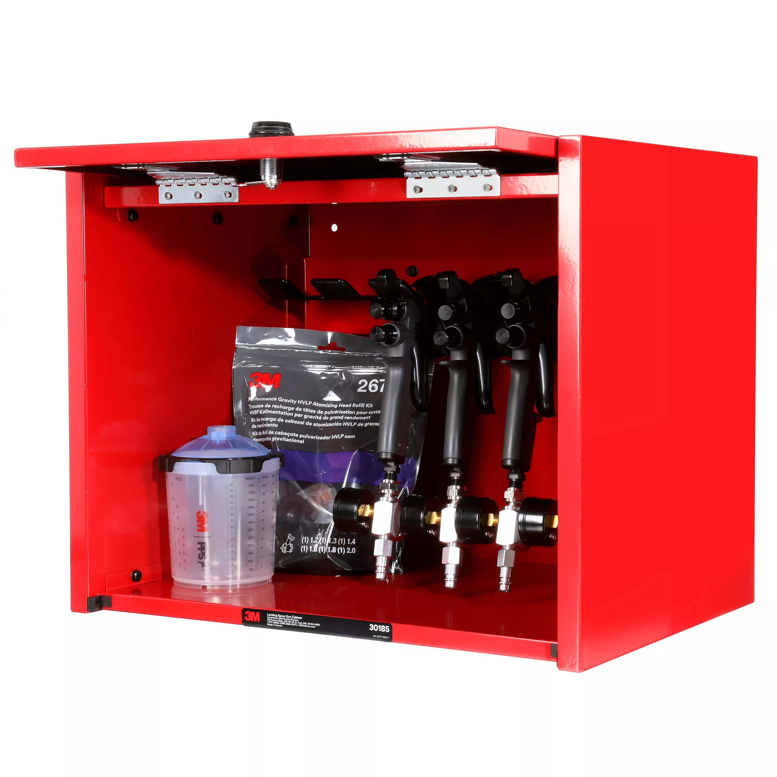 3M™ Locking Spray Gun Cabinet 30185, 1/Case