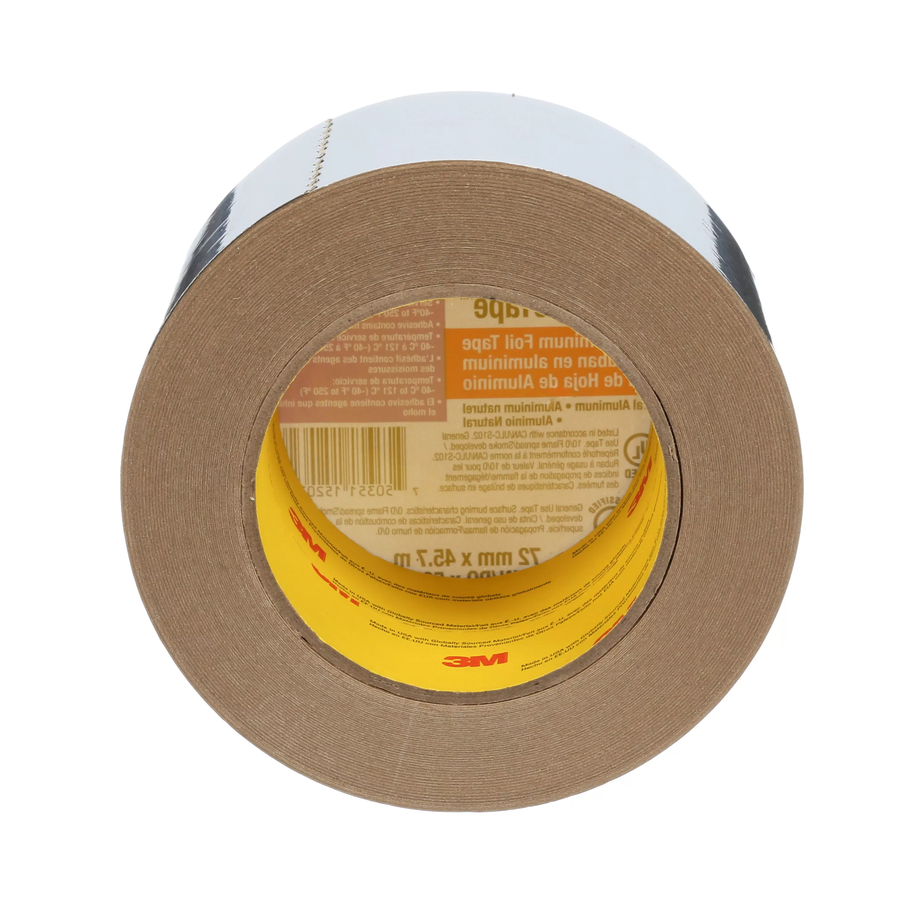 SKU 7100043713 | 3M™ Venture Tape™ Aluminum Foil Tape 1520CW