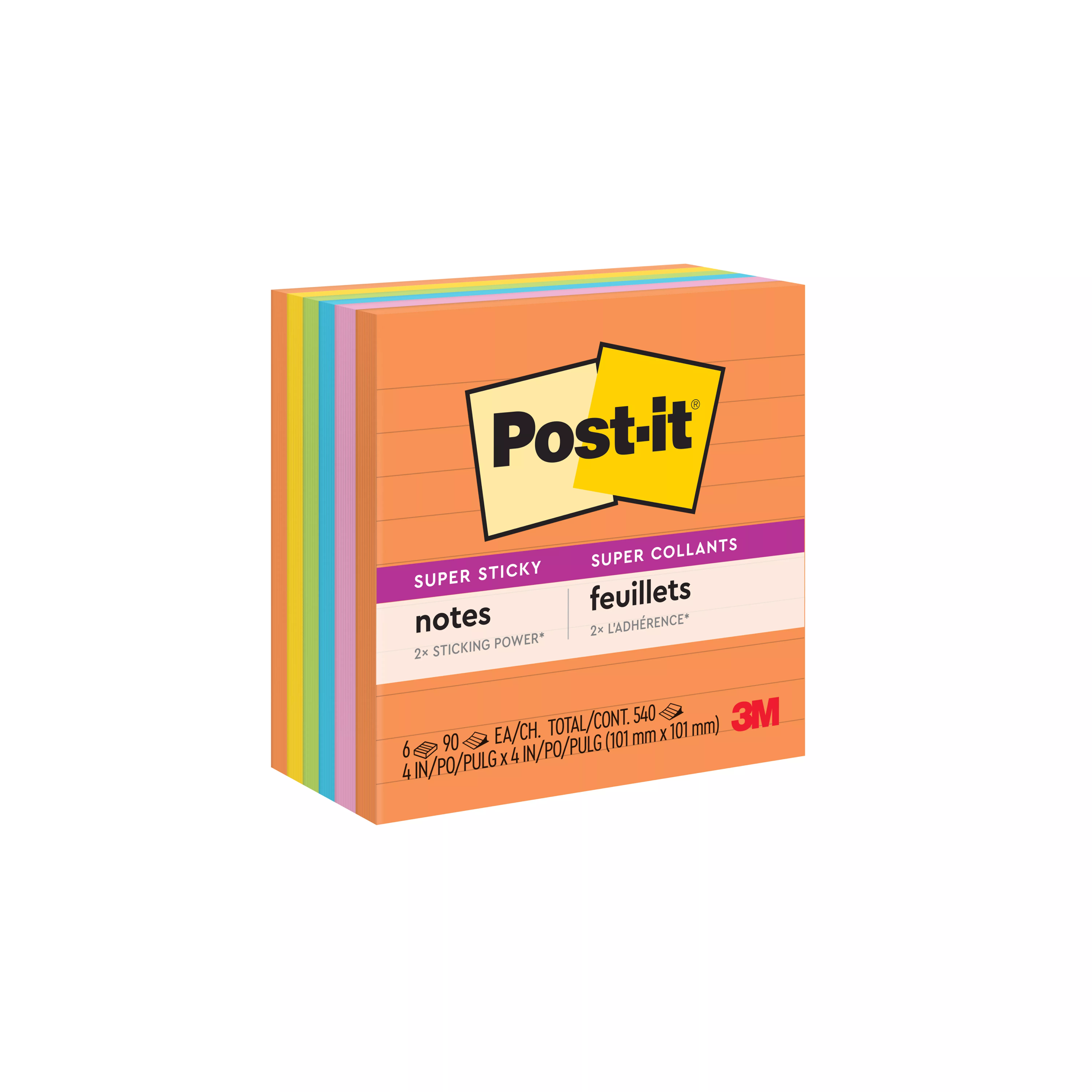 SKU 7010372294 | Post-it® Super Sticky Notes 675-6SSUC