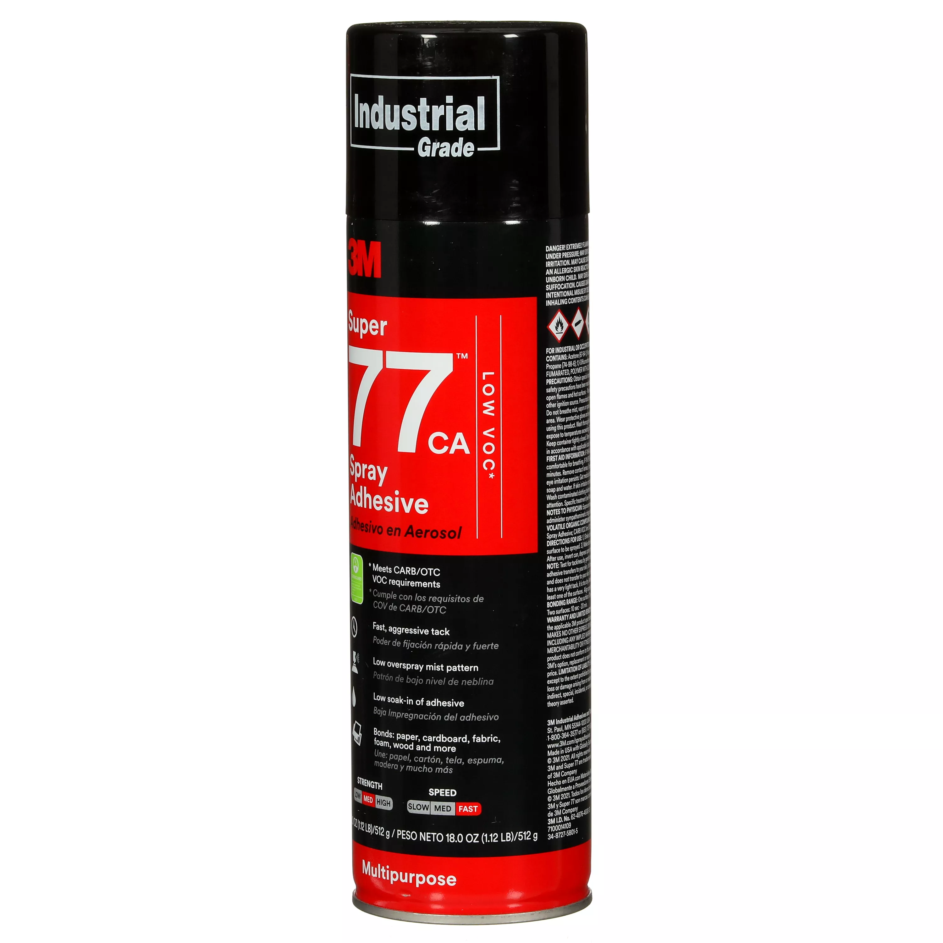 SKU 7100014109 | 3M™ Super 77™ CA Multipurpose Spray Adhesive