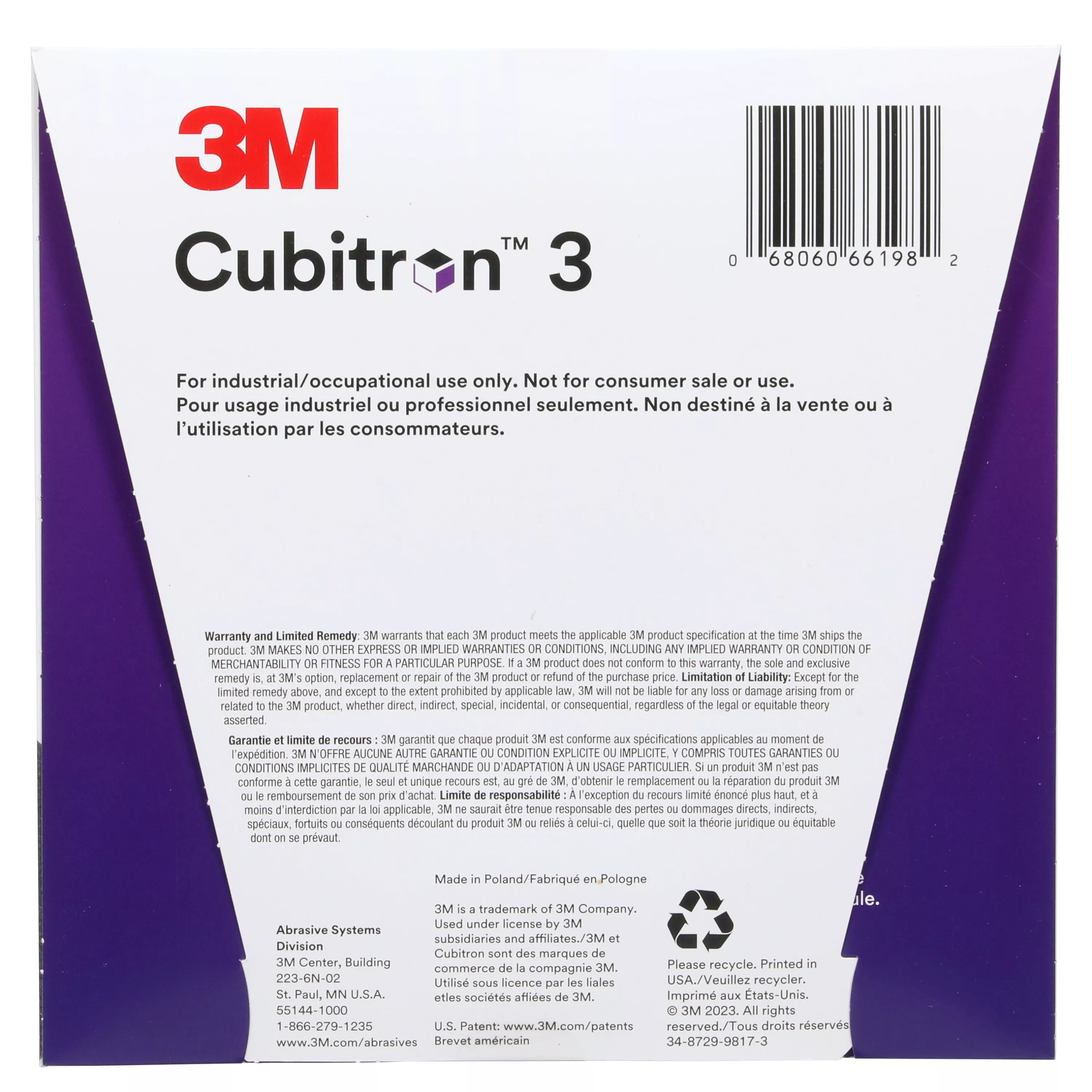 SKU 7100317466 | 3M™ Cubitron™ 3 Cut-Off Wheel