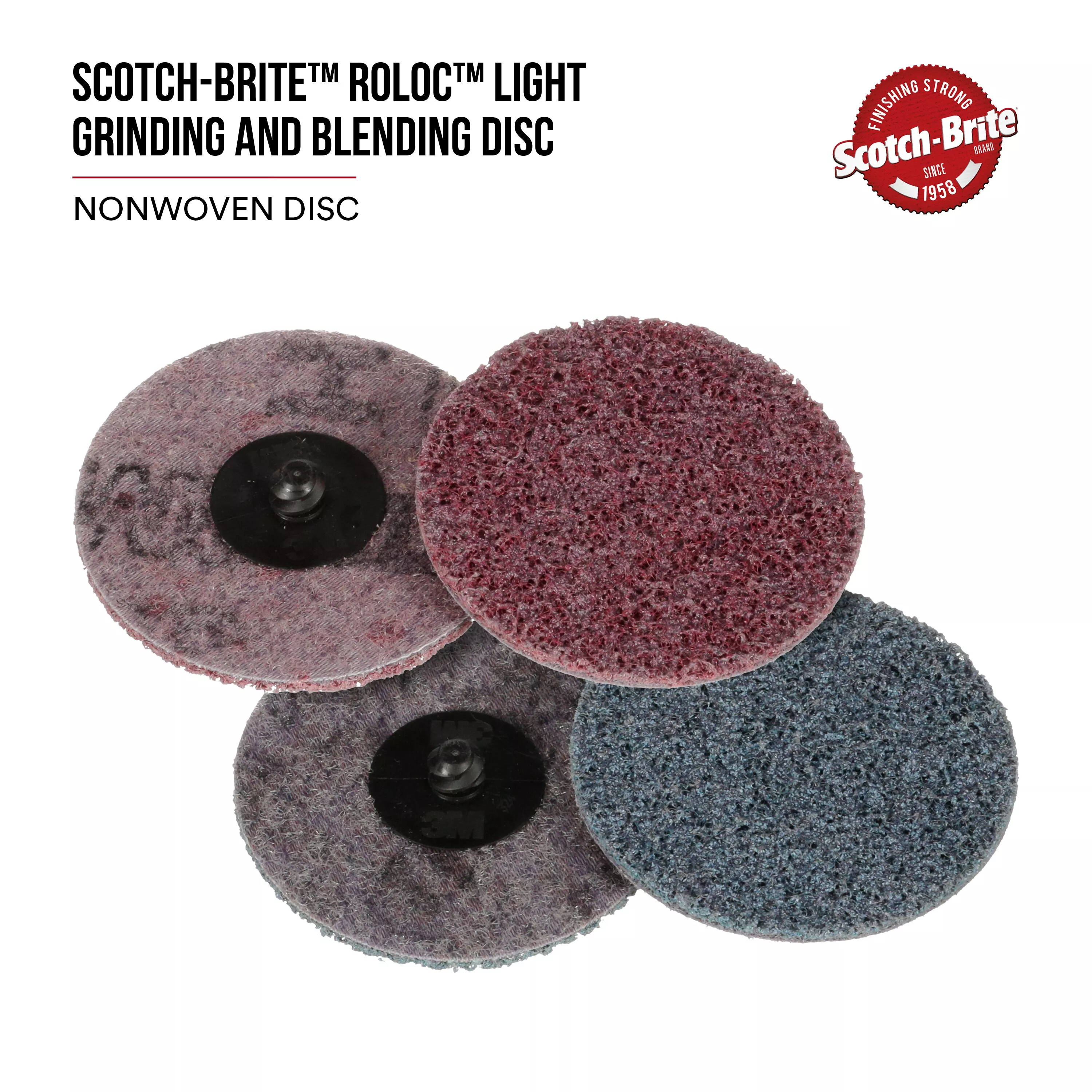 SKU 7000000780 | Scotch-Brite™ Roloc™ Light Grinding and Blending Disc
