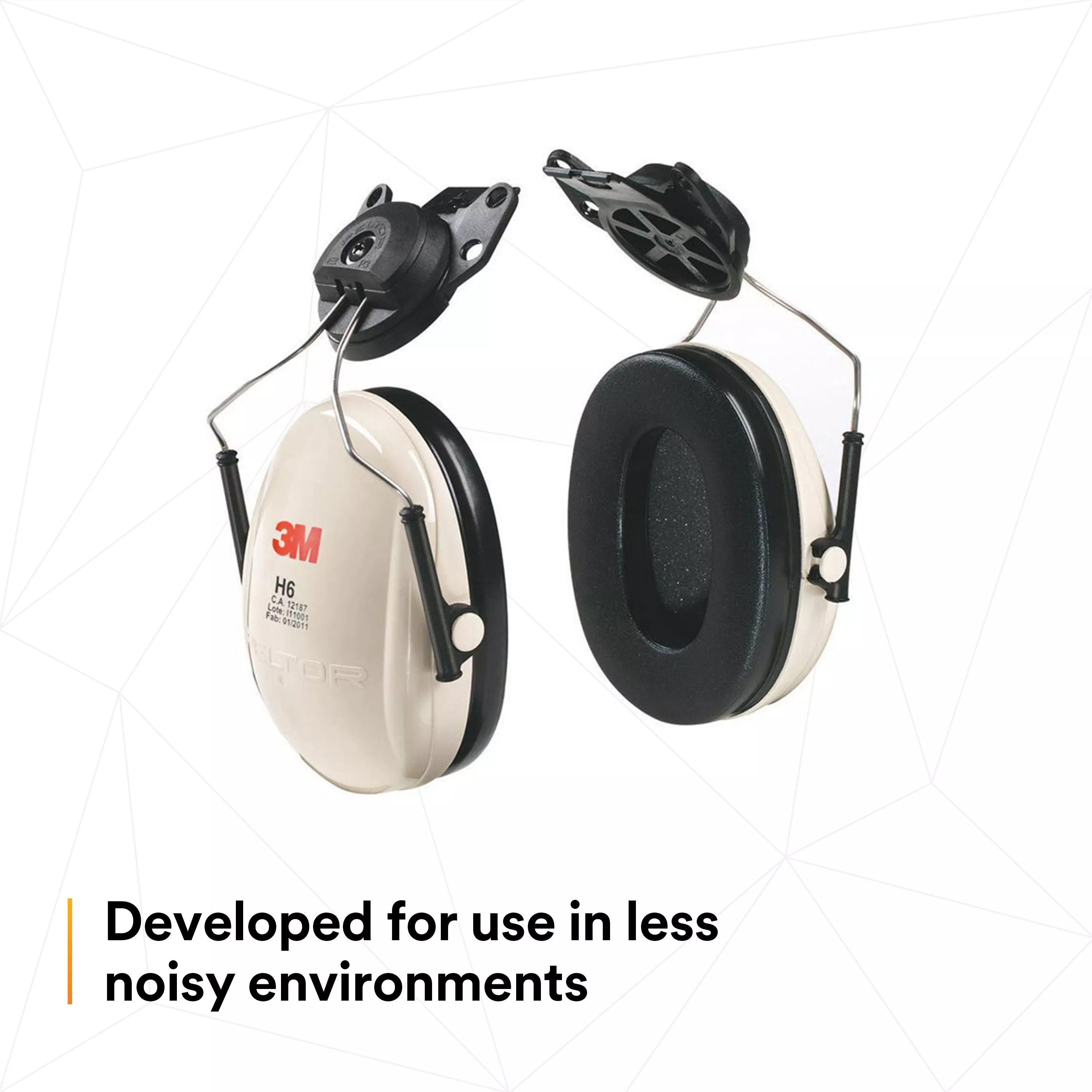 SKU 7000052743 | 3M™ Peltor™ Optime™ 95 Cap-Mount Earmuffs