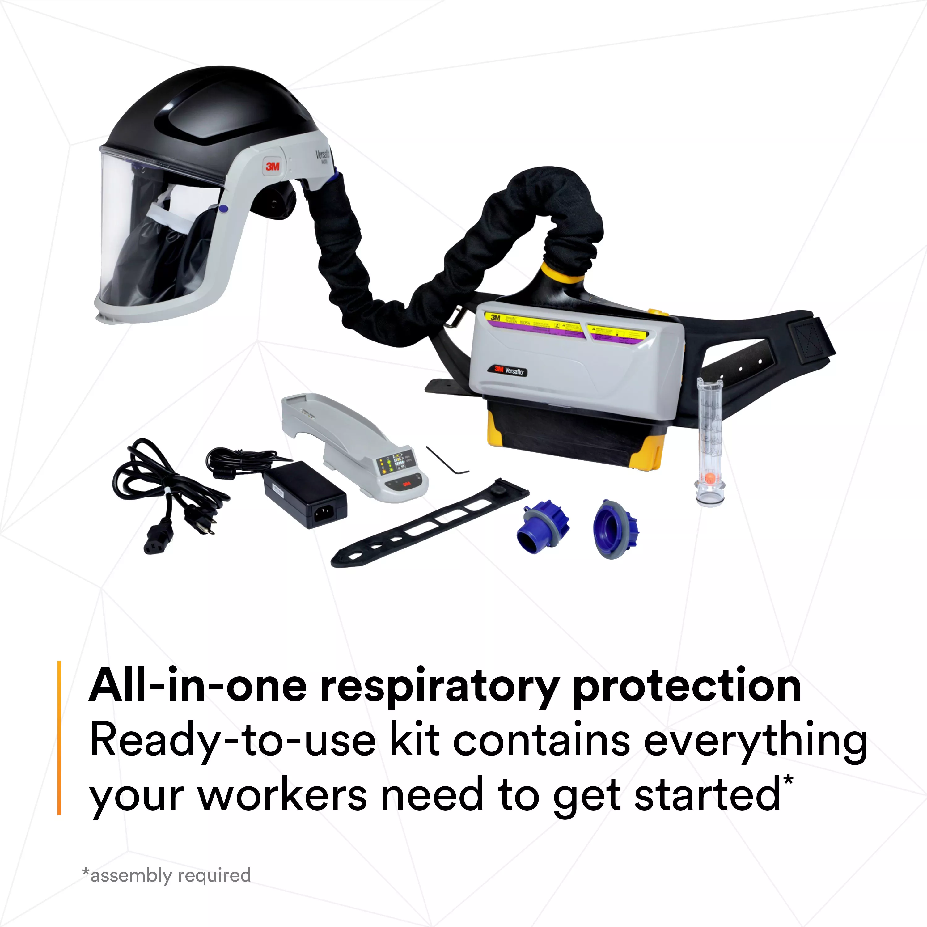 SKU 7100150927 | 3M™ Versaflo™ Powered Air Purifying Respirator Heavy Industry Kit TR-800-HIK