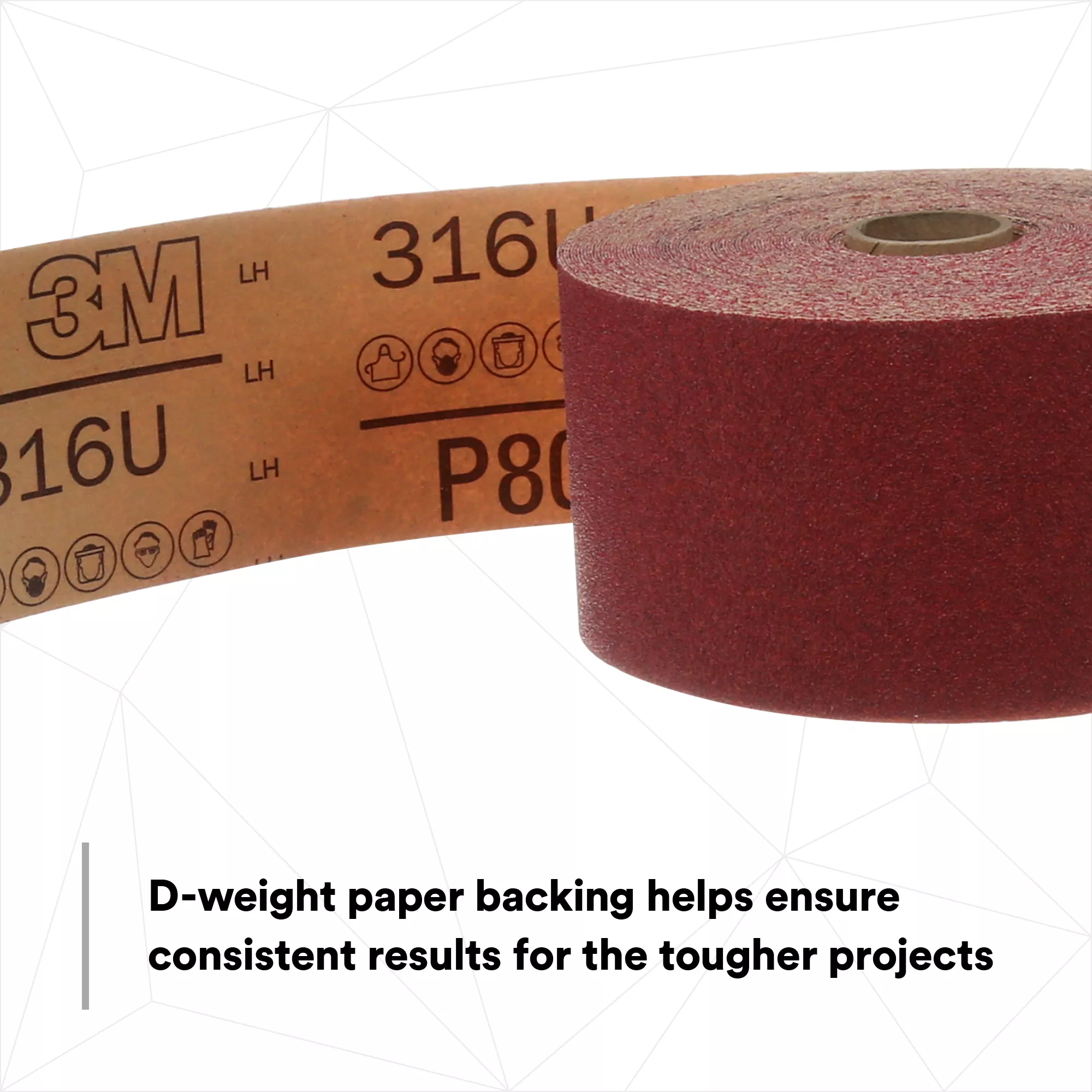 SKU 7000119931 | 3M™ Red Abrasive Stikit™ Sheet Roll