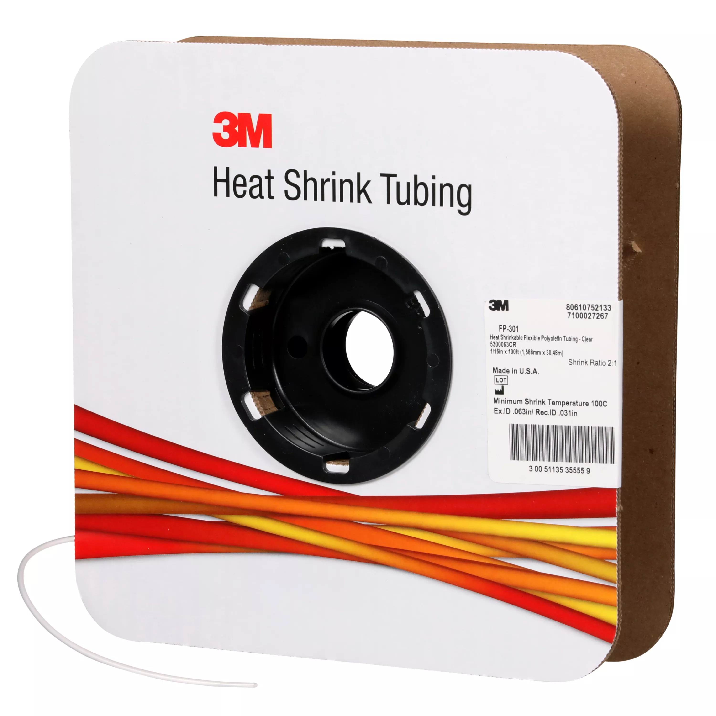 SKU 7100027267 | 3M™ Heat Shrink Thin-Wall Tubing