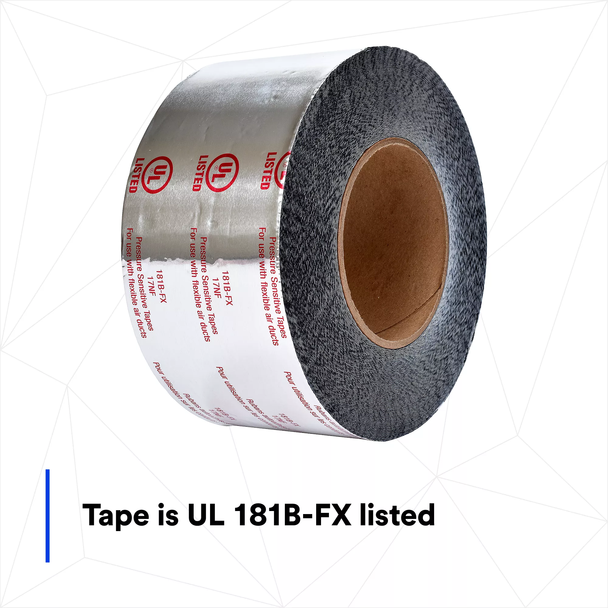 SKU 7100043954 | 3M™ Venture Tape™ UL181B-FX Mastik Foil Tape 1580-P