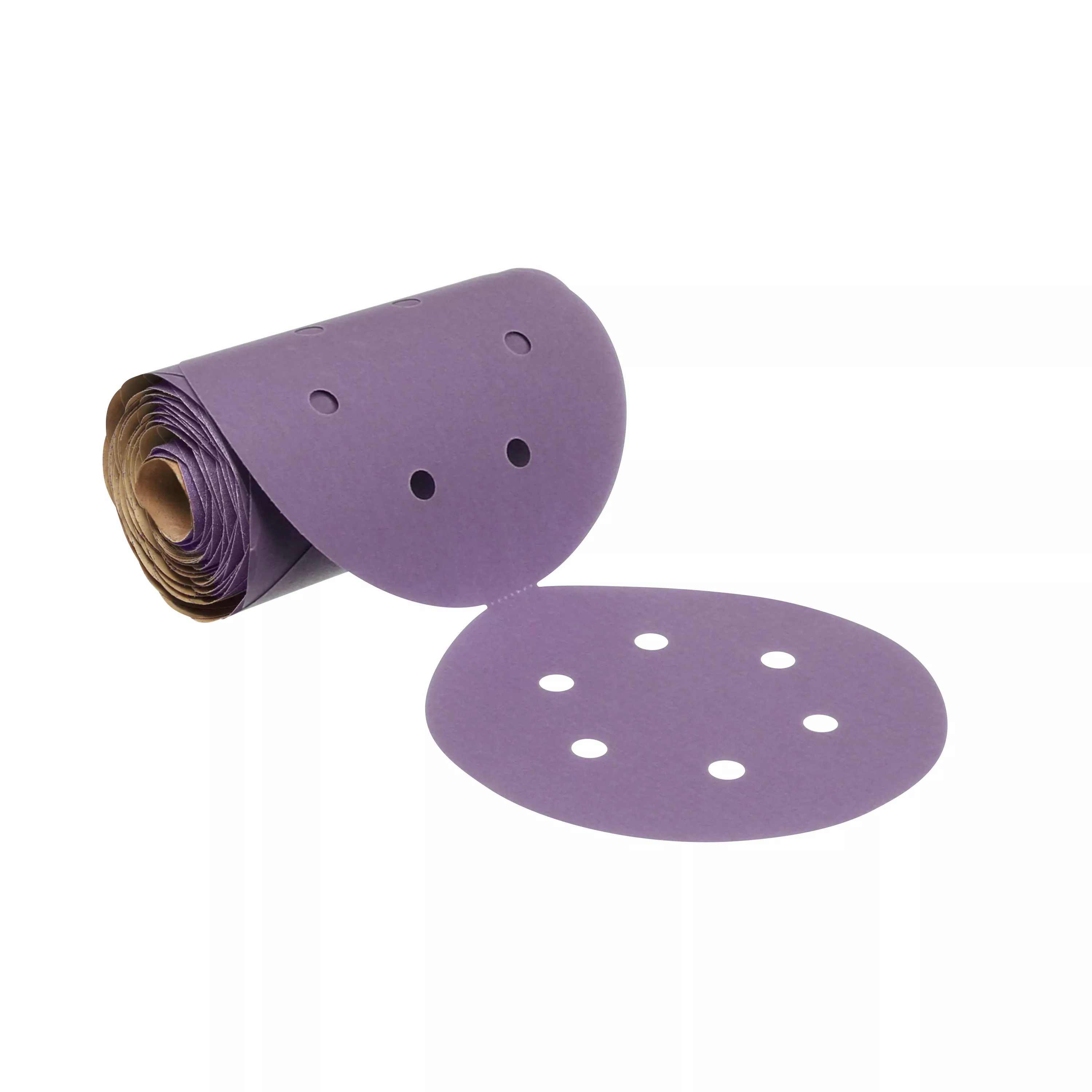 3M™ Cubitron™ II Stikit™ Film Disc Roll 775L, 80+, 6 in x NH, D/F 6HL,
Die 600HZ, 100 Discs/Roll, 4 Rolls/Case