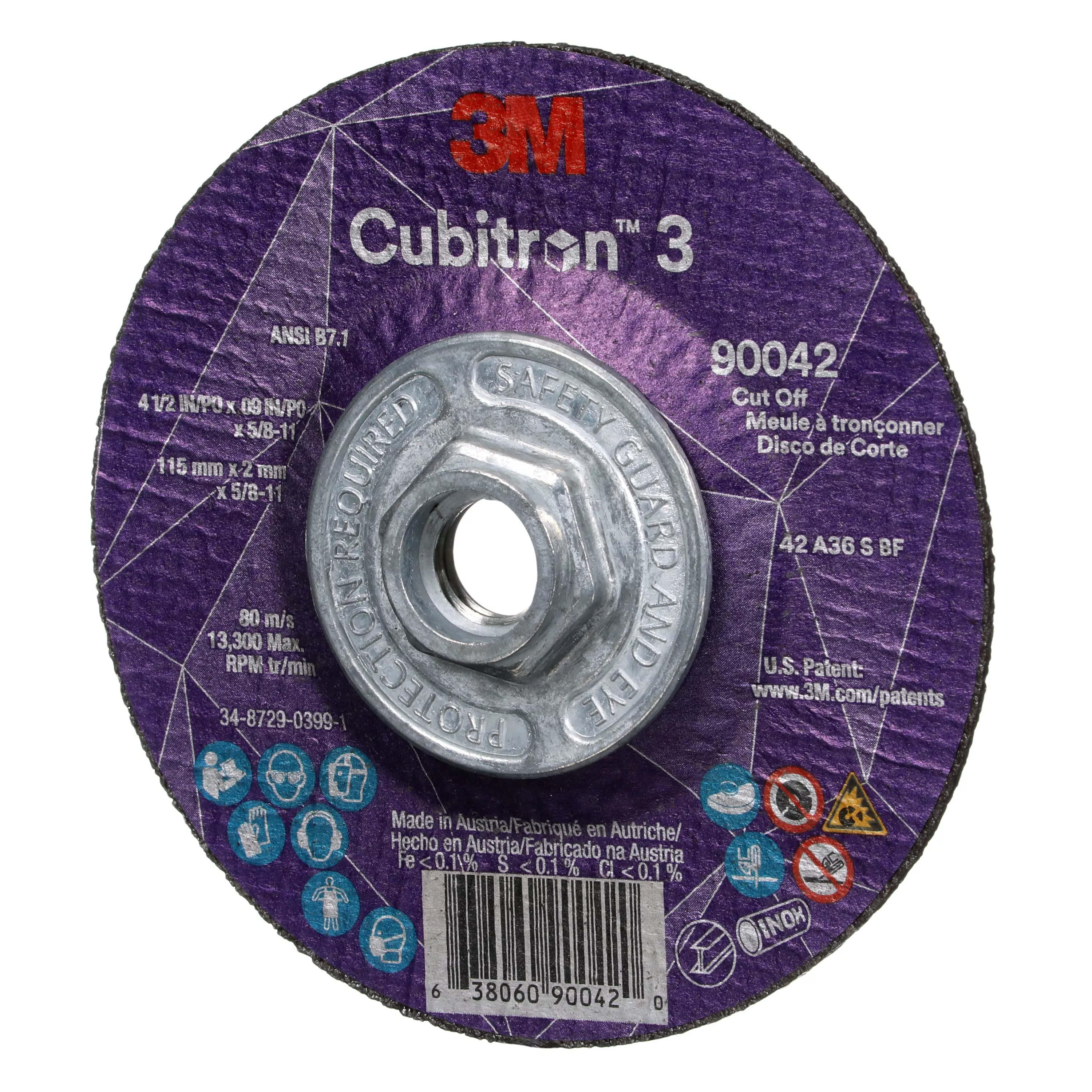 SKU 7100313200 | 3M™ Cubitron™ 3 Cut-Off Wheel