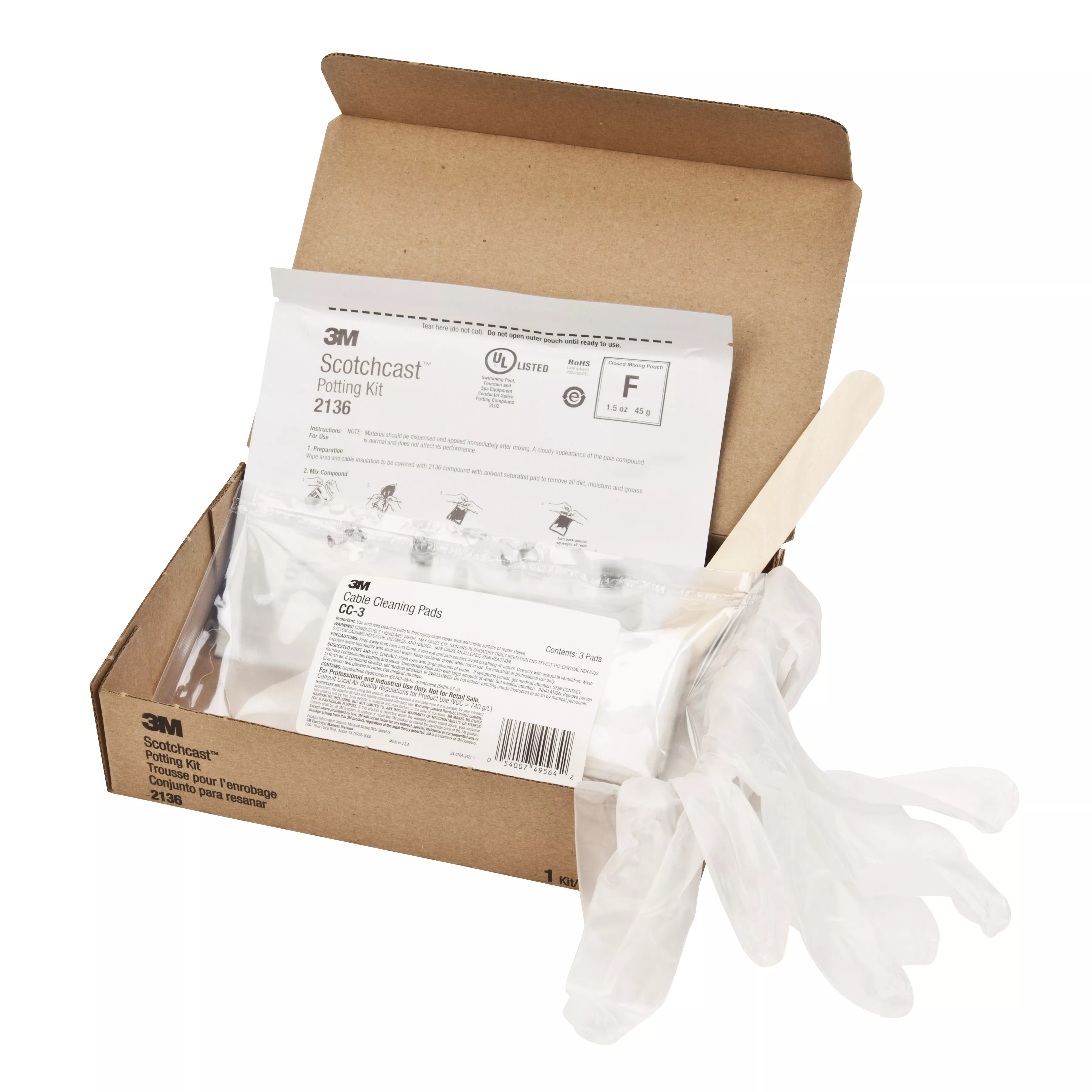 SKU 7000133447 | 3M™ Scotchcast™ Potting Kit 2136