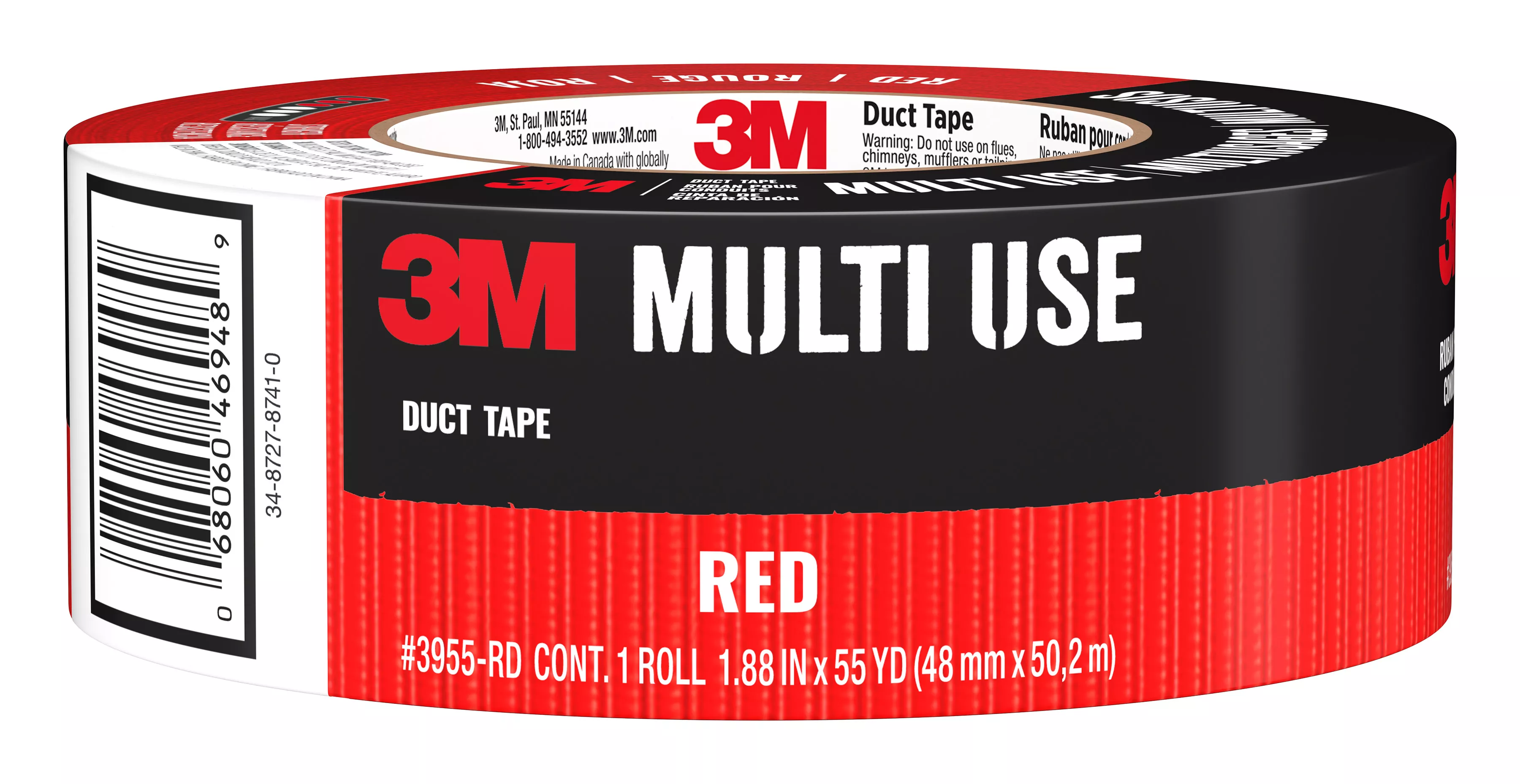 SKU 7100270383 | 3M™ Red Duct Tape 3955-RD