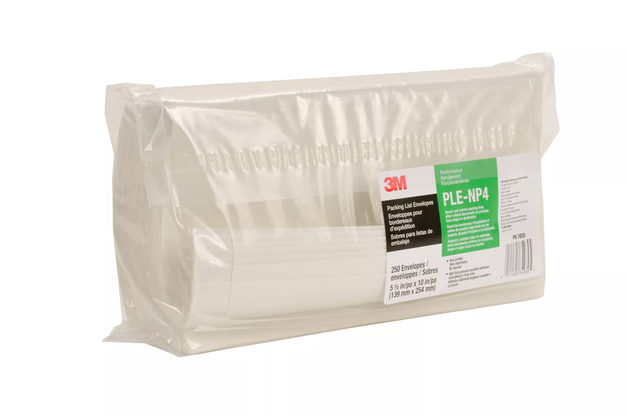 SKU 7000124019 | 3M™ Non-Printed Packing List Envelope NP4