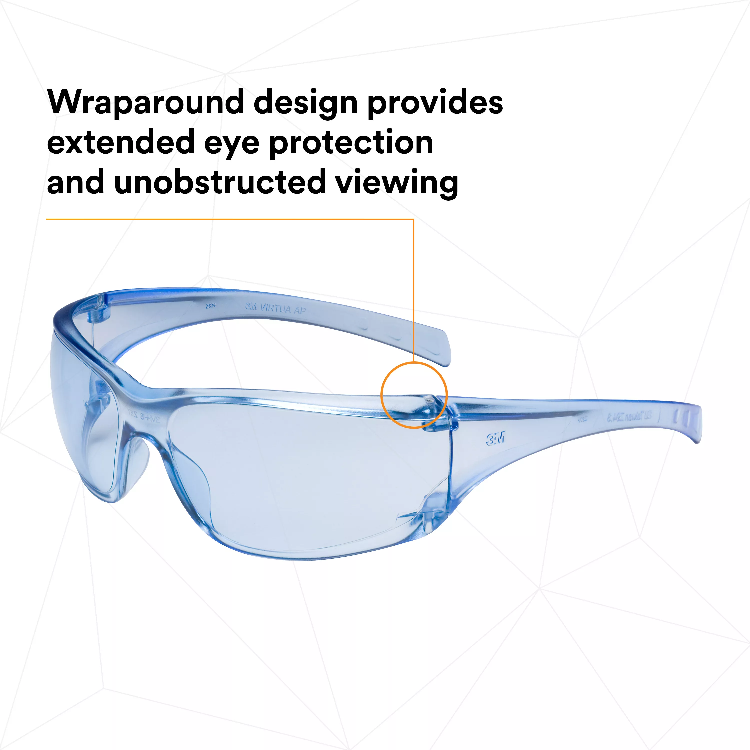 SKU 7000030051 | 3M™ Virtua™ AP Protective Eyewear 11816-00000-20 Light Blue Hard Coat Lens